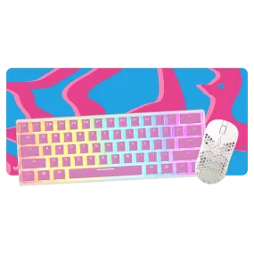 Bubblegum Bundle - White - 60% Mechanical Keyboard Bundle