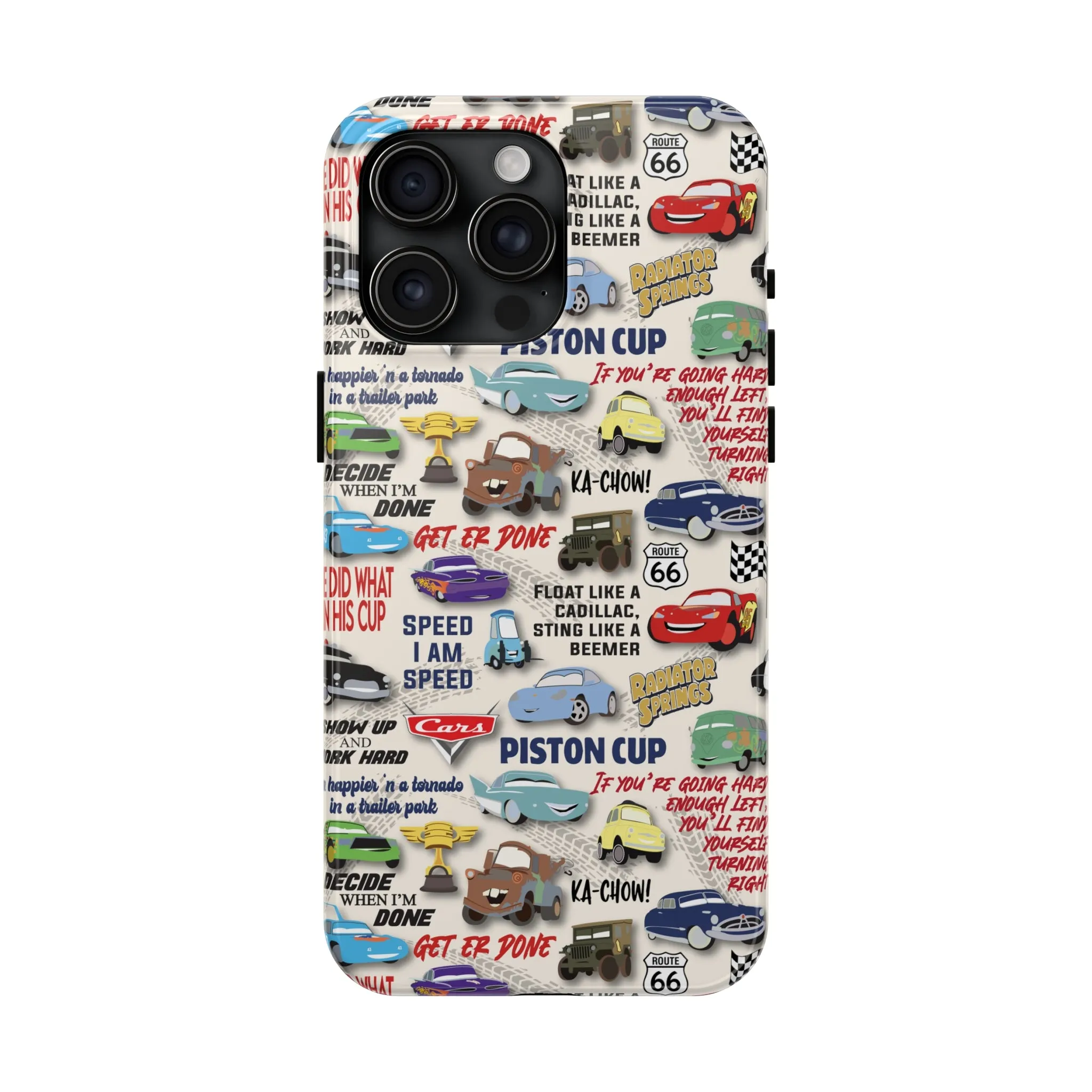 Cars Quotes Piston Cup Inspired Phone Case Gift Inspired Fan Art Iphone