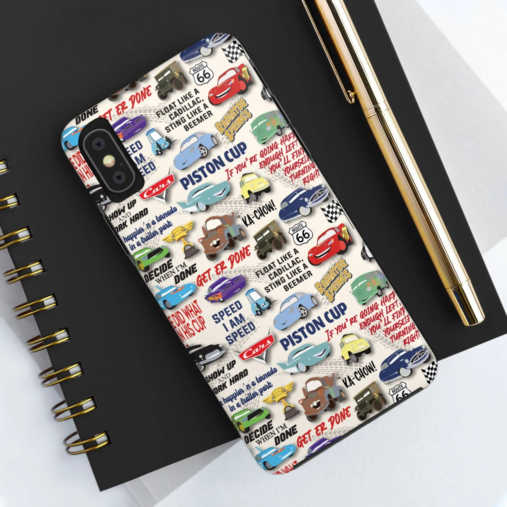 Cars Quotes Piston Cup Inspired Phone Case Gift Inspired Fan Art Iphone