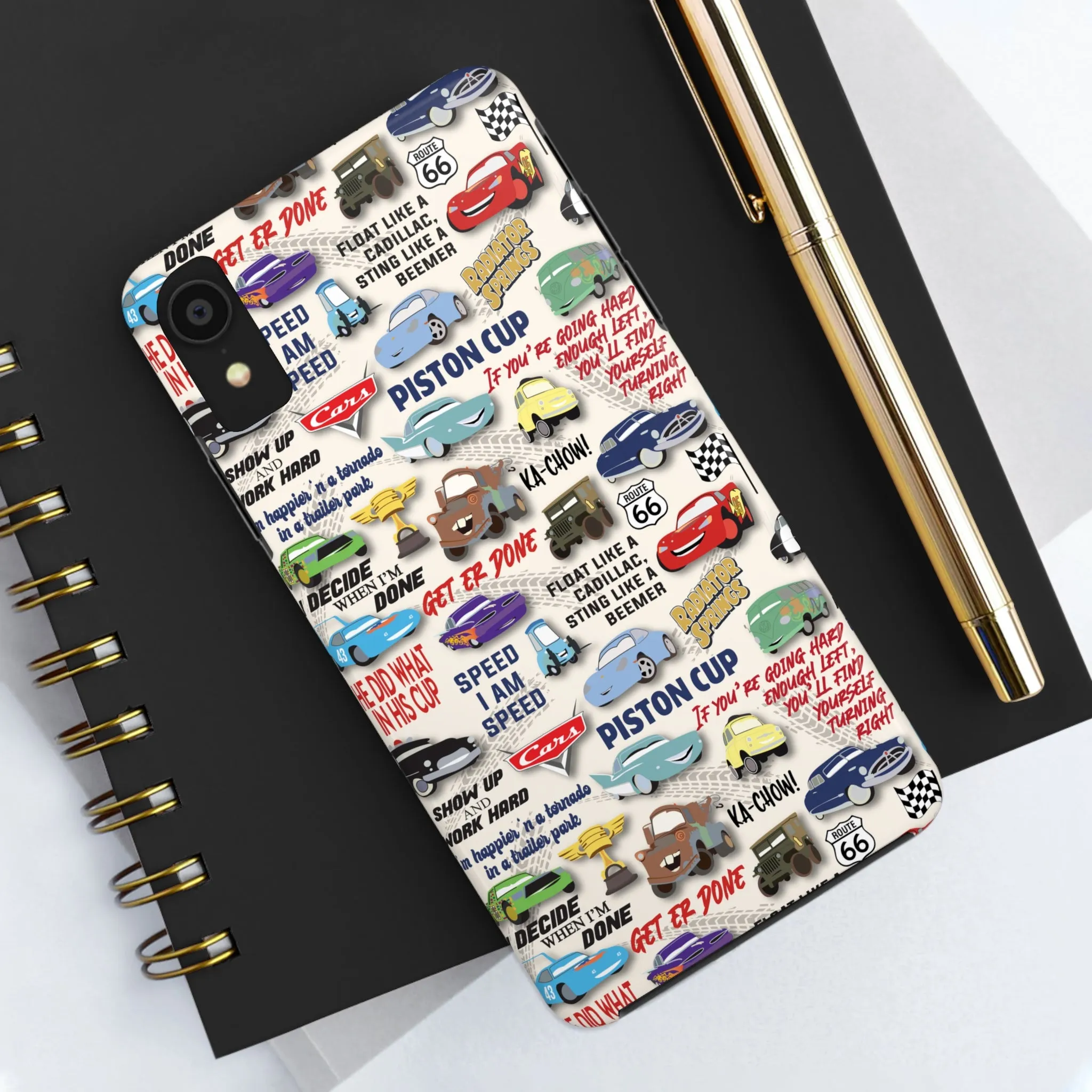 Cars Quotes Piston Cup Inspired Phone Case Gift Inspired Fan Art Iphone