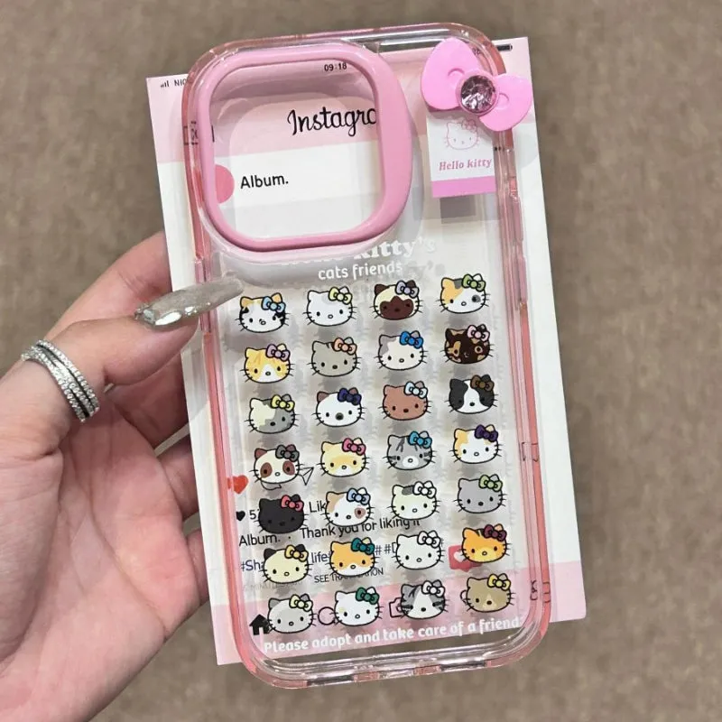 Cartoon Full Mini Kitty Pink Phone Case KI557