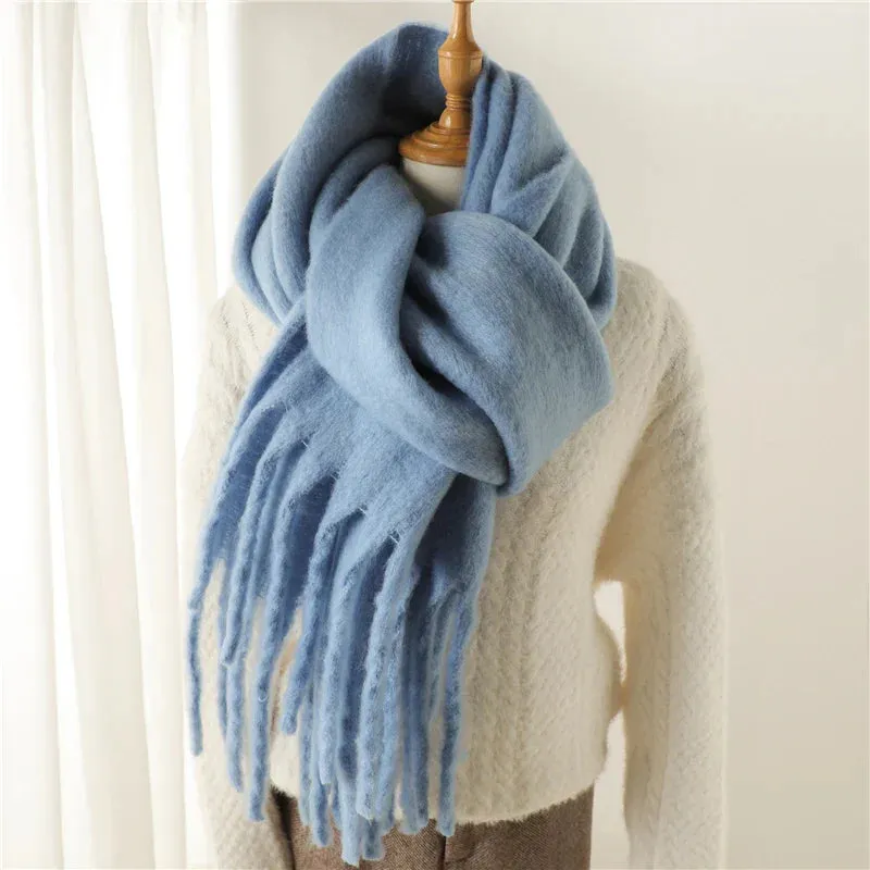 Cashmere Winter Pashmina Blanket Wrap - Thick and Soft Scarf