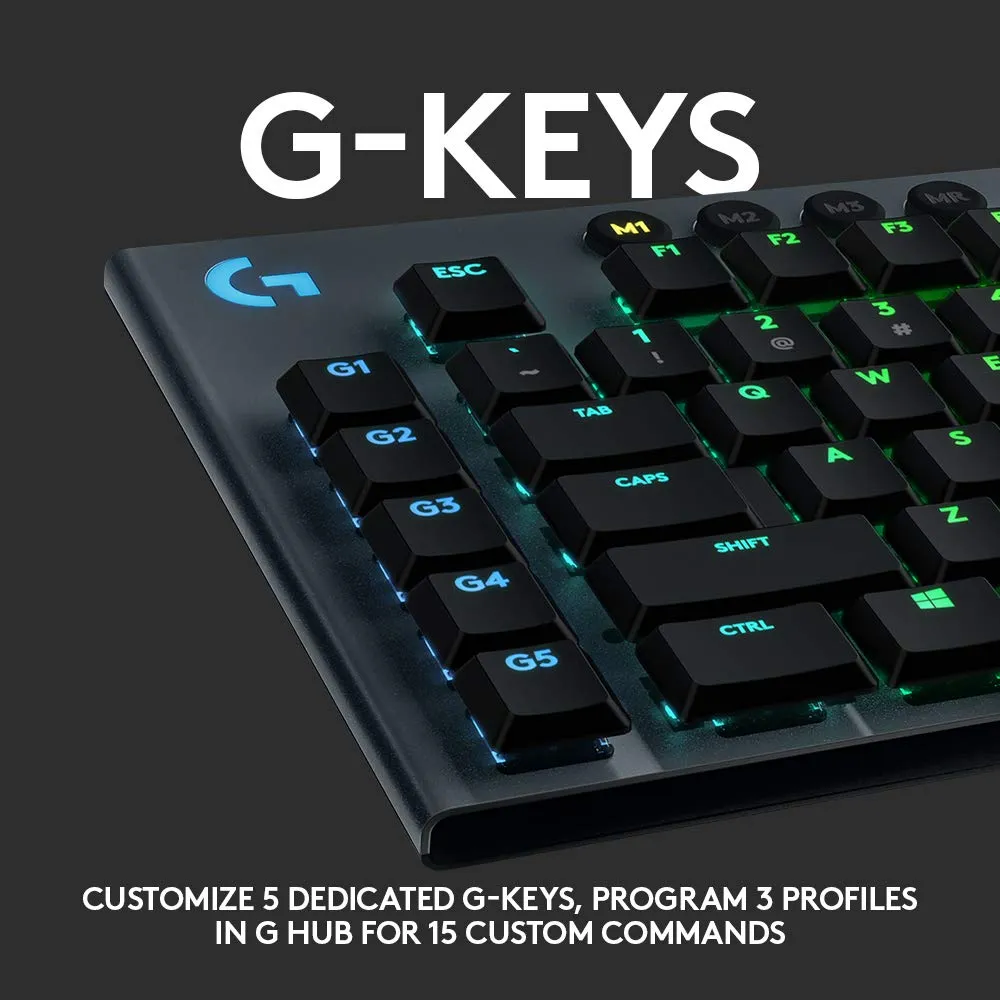 Certified Refurbished - Logitech G815 LIGHTSYNC RGB Mechanical Gaming Keyboard