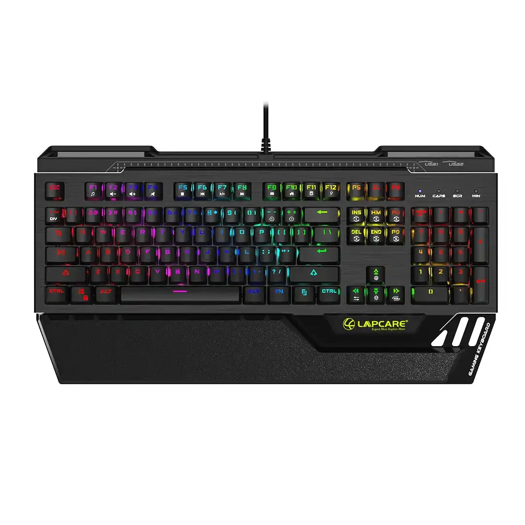 Champ LGK-108 Aluminum-alloy Mechanical RBG Gaming Keyboard