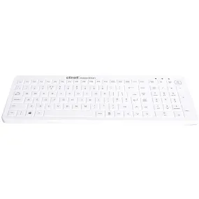 Clinell CKS1B Easyclean Silicone Keyboard, White