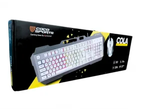 COCONUT GAMING KEYBOARD MOUSE COMBO USB GM33 COLA BLACK