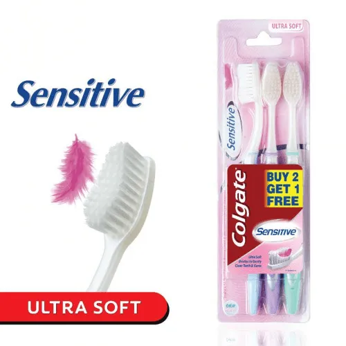 Colgate Sensitive Ultra Soft Toothbrush - 3Pcs