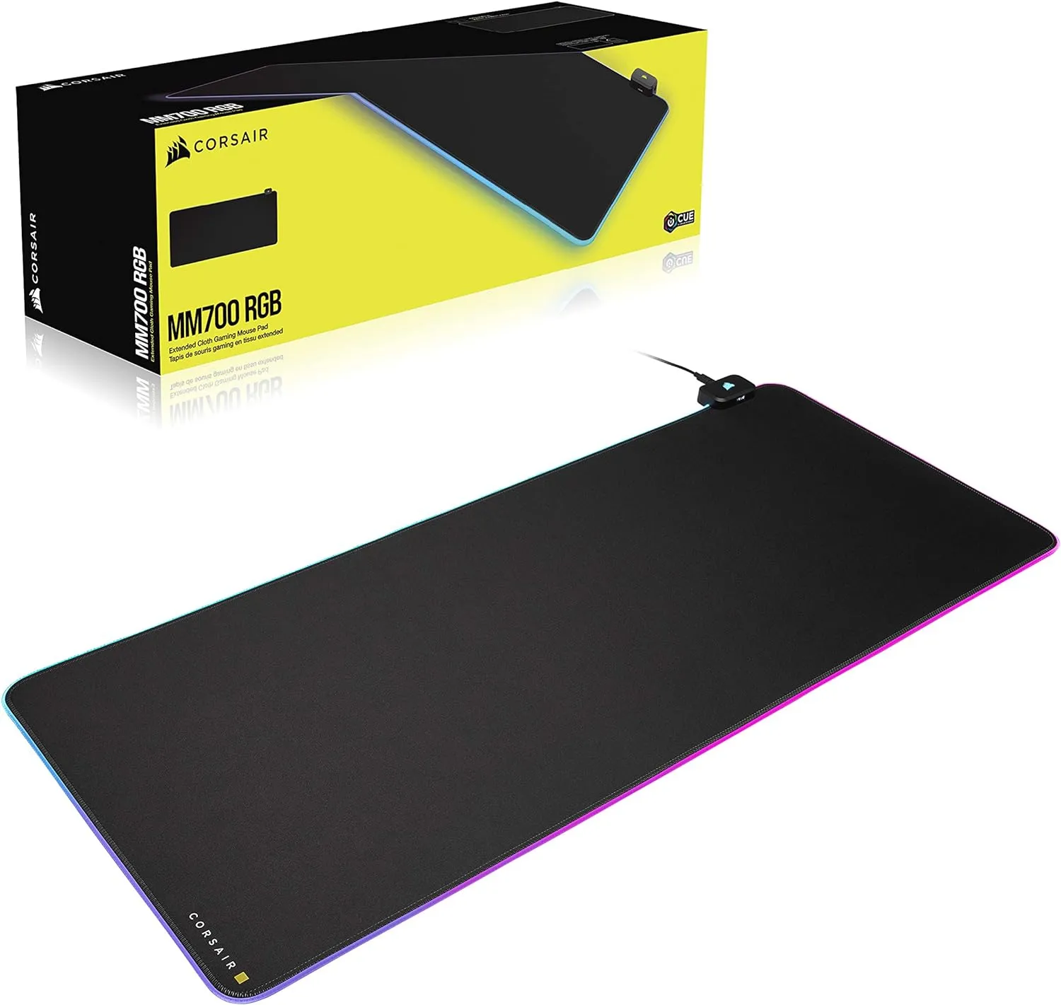 Corsair MM700 RGB Extended Cloth Gaming Mouse Pad CH-9417070-WW