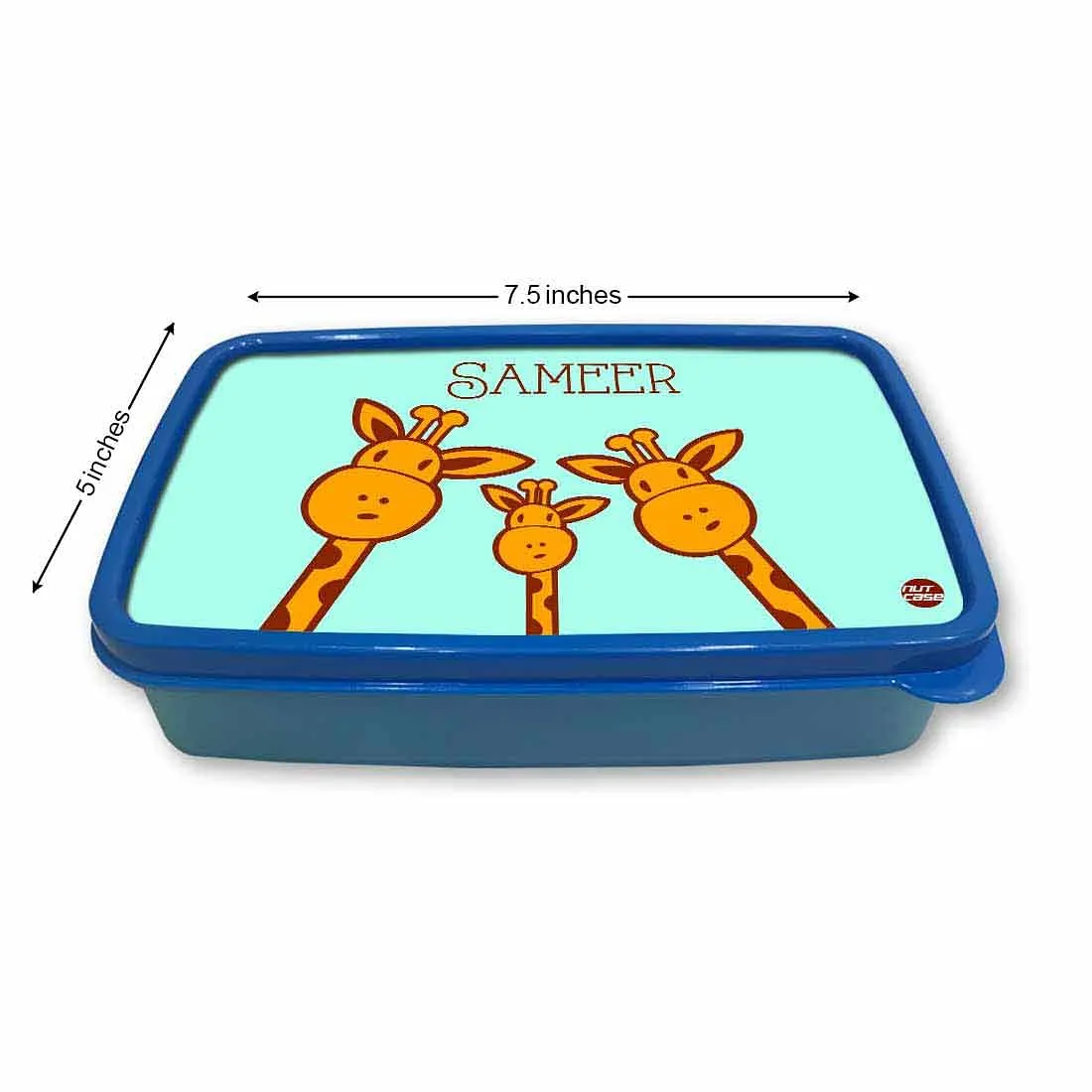 Custom Snack Box for Kids Boy With Small Container - Cute Giraffes