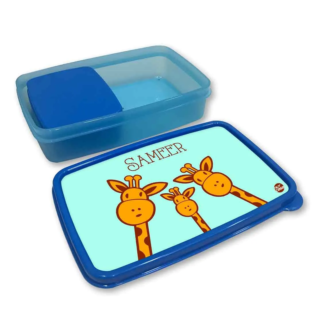 Custom Snack Box for Kids Boy With Small Container - Cute Giraffes