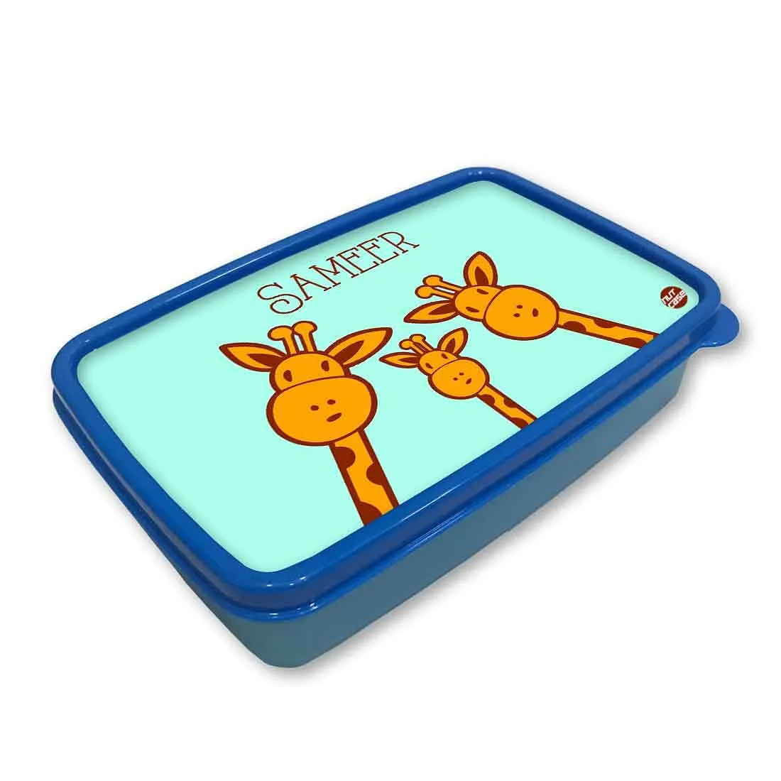 Custom Snack Box for Kids Boy With Small Container - Cute Giraffes