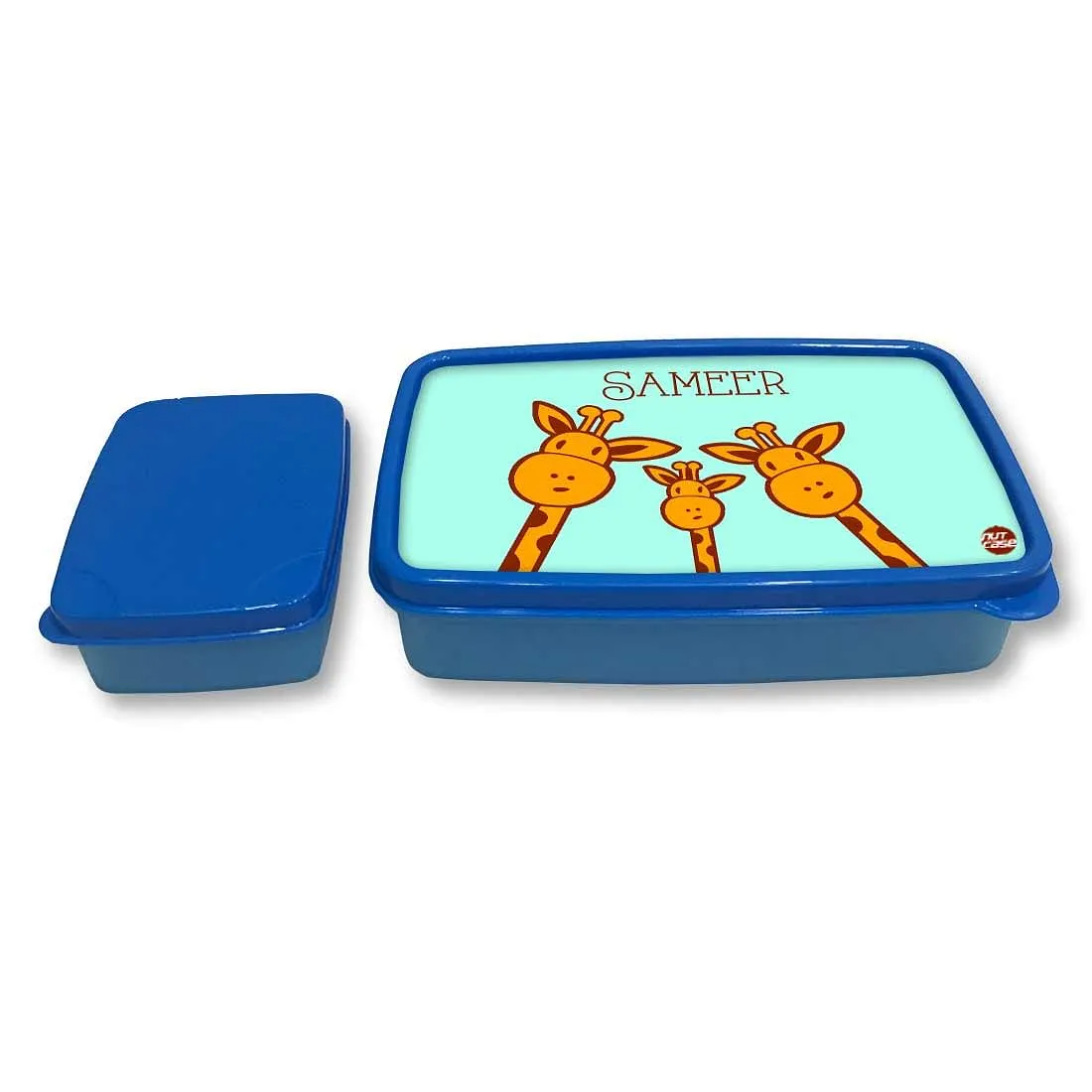 Custom Snack Box for Kids Boy With Small Container - Cute Giraffes