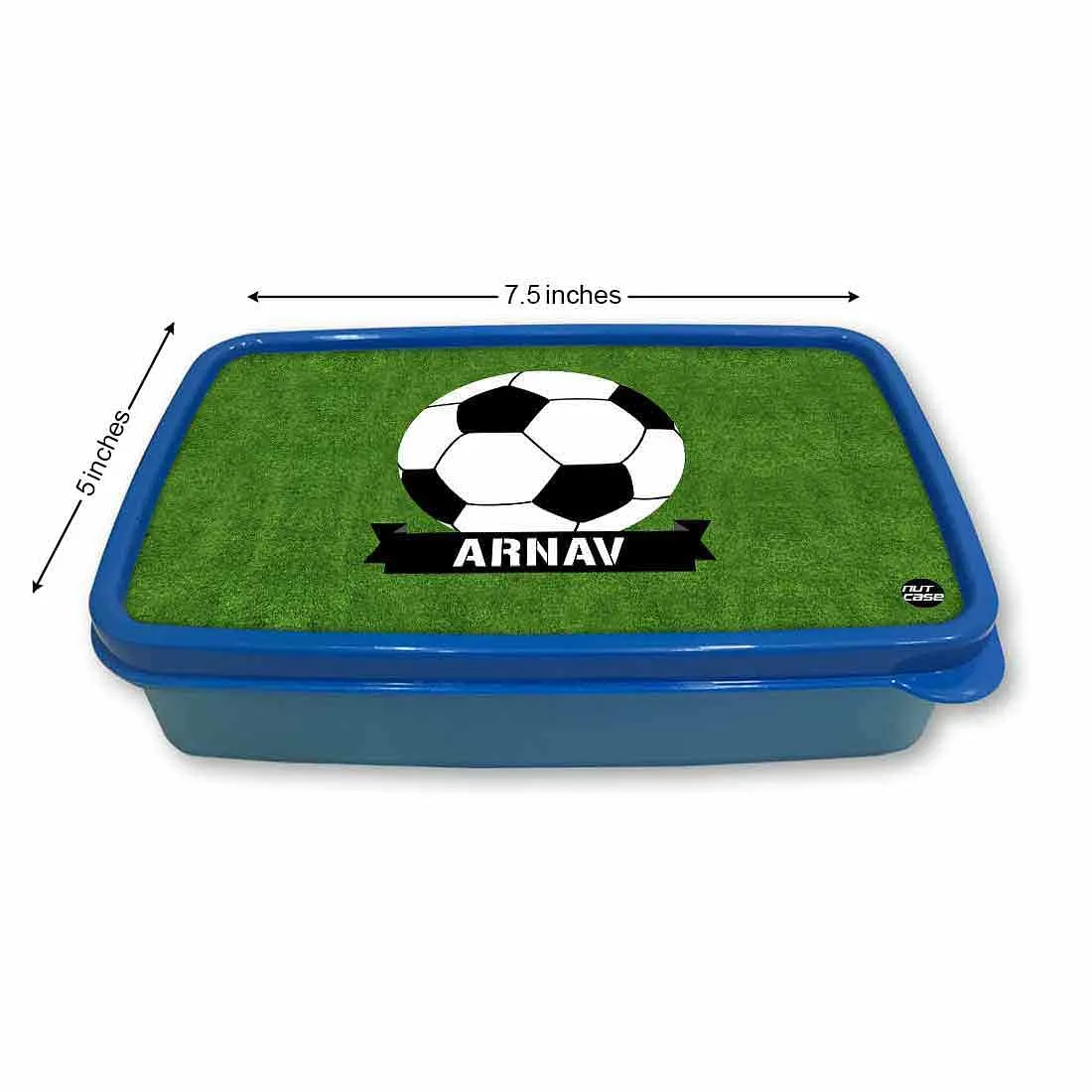 Customized Snack Box for Kids Plastic Lunch Box for Boys - Football