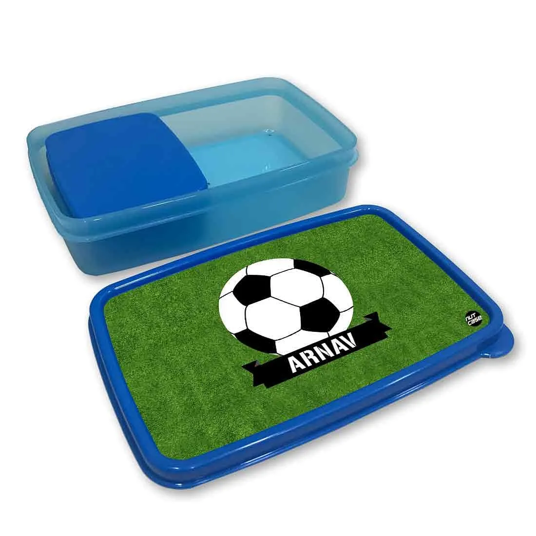 Customized Snack Box for Kids Plastic Lunch Box for Boys - Football