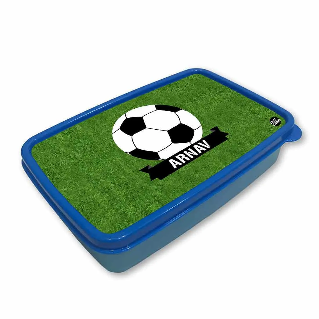 Customized Snack Box for Kids Plastic Lunch Box for Boys - Football