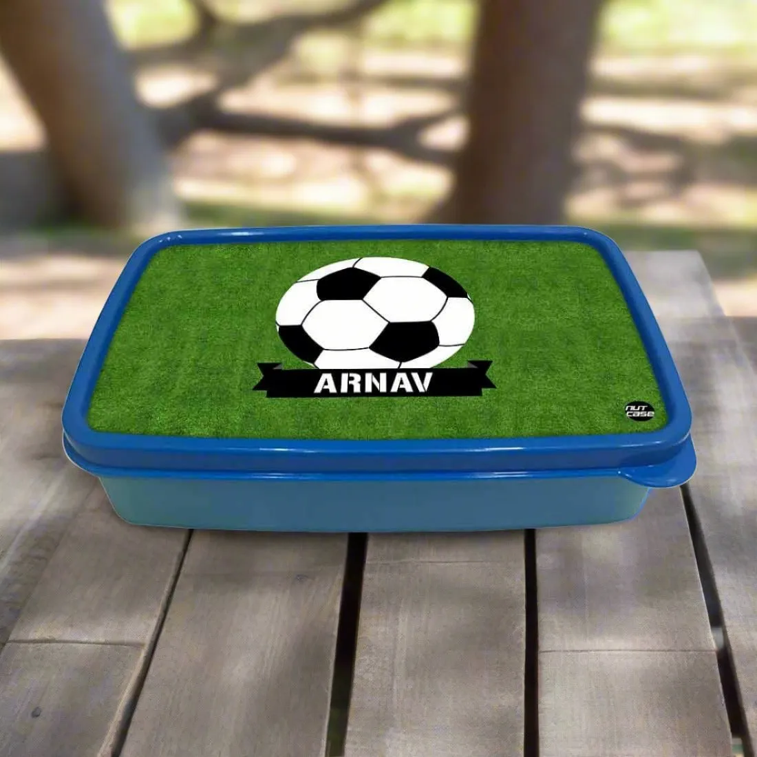 Customized Snack Box for Kids Plastic Lunch Box for Boys - Football