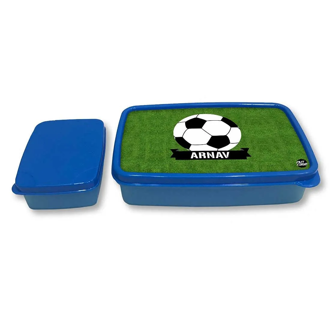 Customized Snack Box for Kids Plastic Lunch Box for Boys - Football