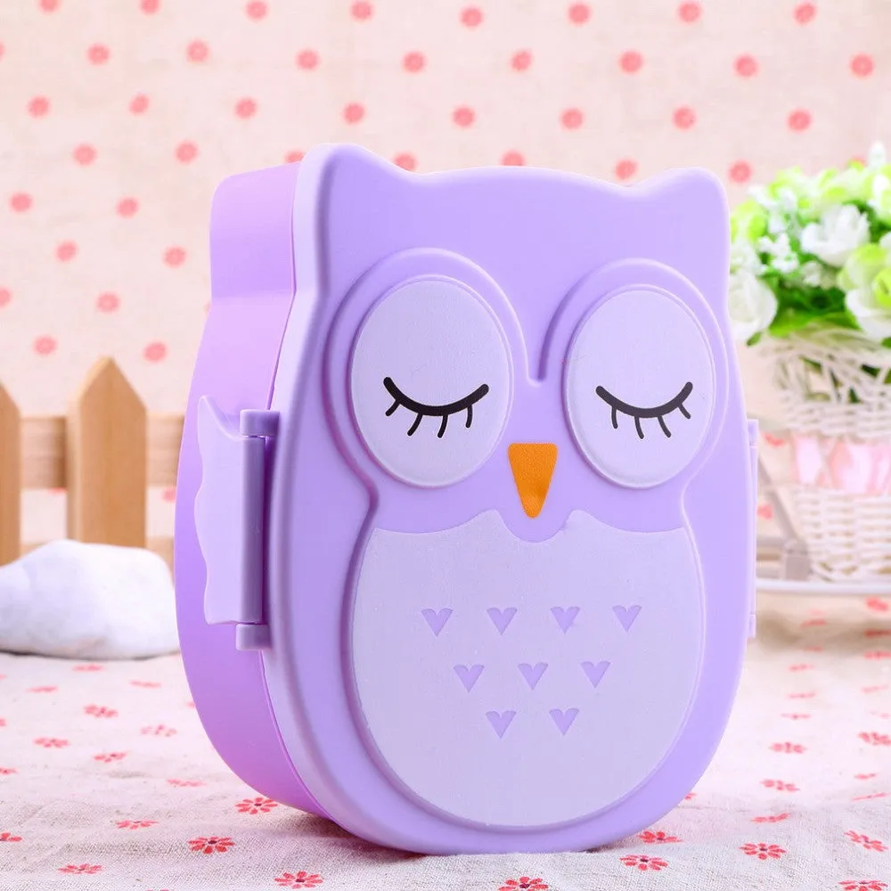 Cute Owl Lunch Box - Kids Portable Food Container (1050ml)