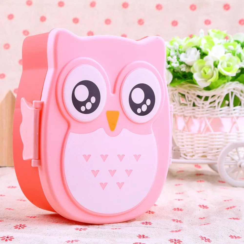 Cute Owl Lunch Box - Kids Portable Food Container (1050ml)