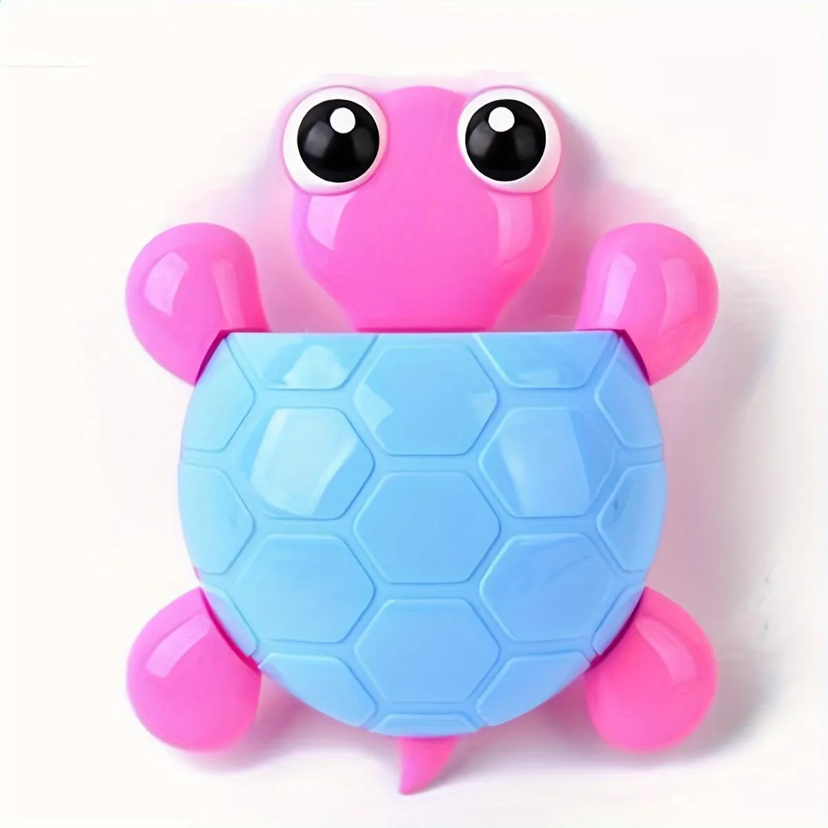 Cute Turtle Design Toothbrush Holder Storage Rack (Pack of 2)(Random Shade)