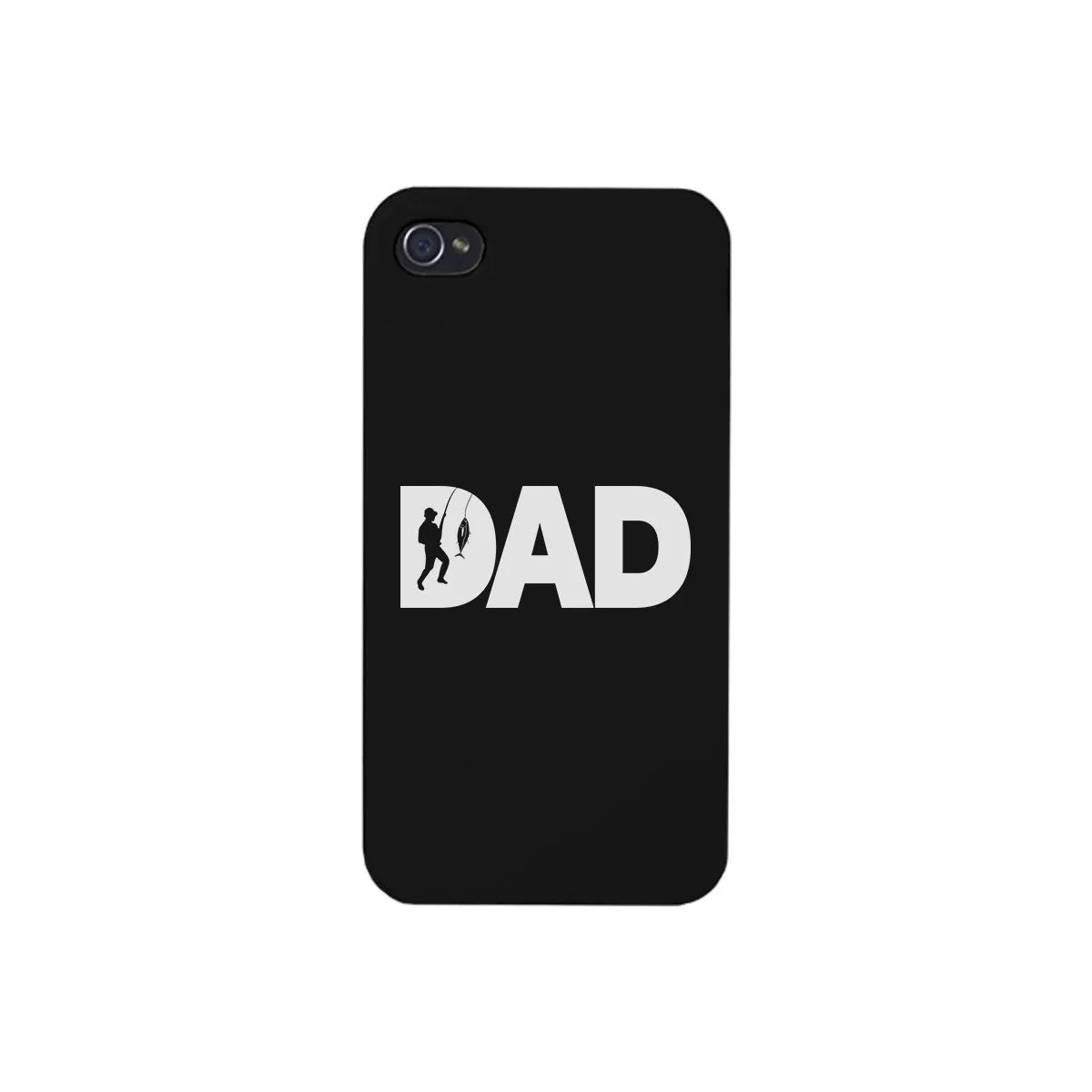 Dad Fish Black iPhone 4 Case