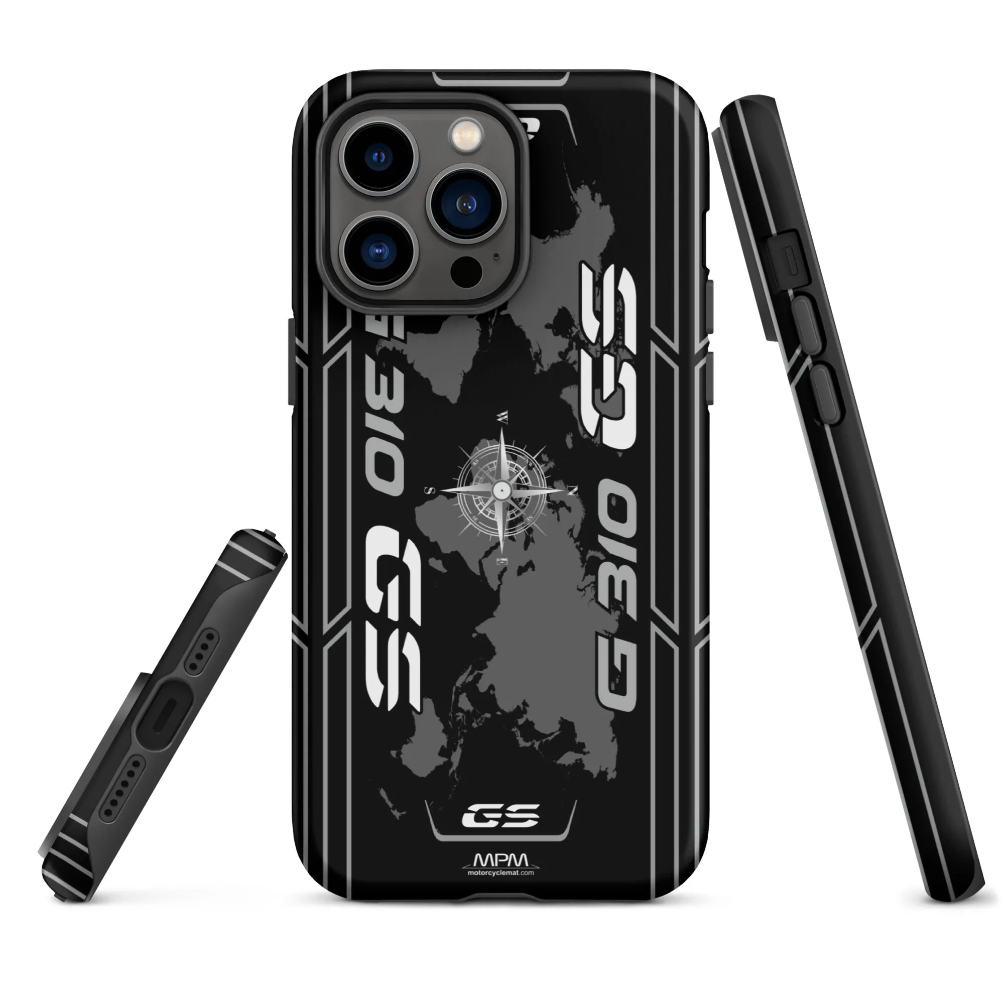 Designed Tough Case For iPhone inspired by BMW G310GS Cosmic Black Motorcycle Model - MM5297