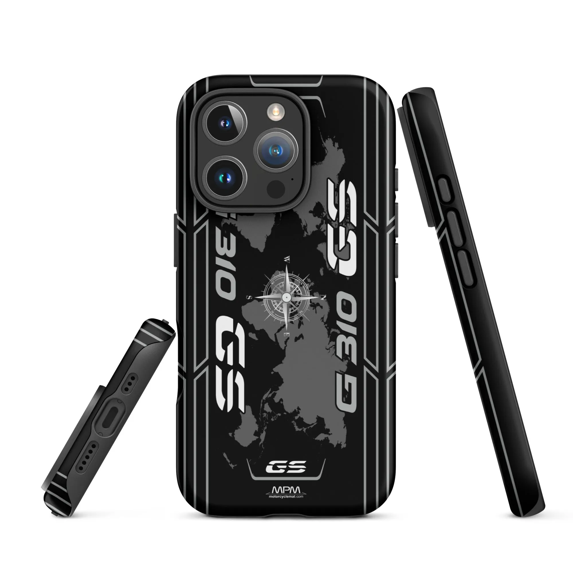 Designed Tough Case For iPhone inspired by BMW G310GS Cosmic Black Motorcycle Model - MM5297