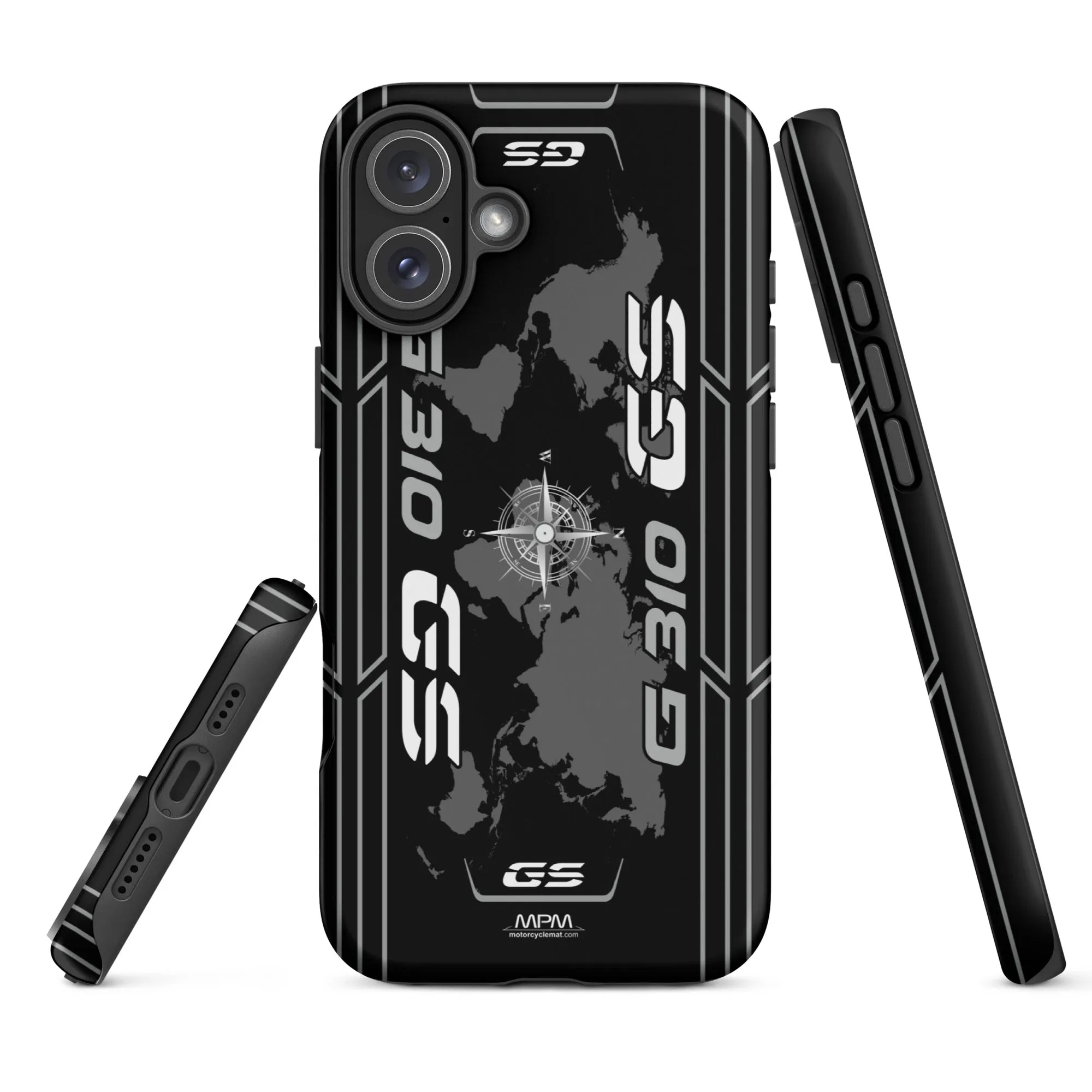 Designed Tough Case For iPhone inspired by BMW G310GS Cosmic Black Motorcycle Model - MM5297