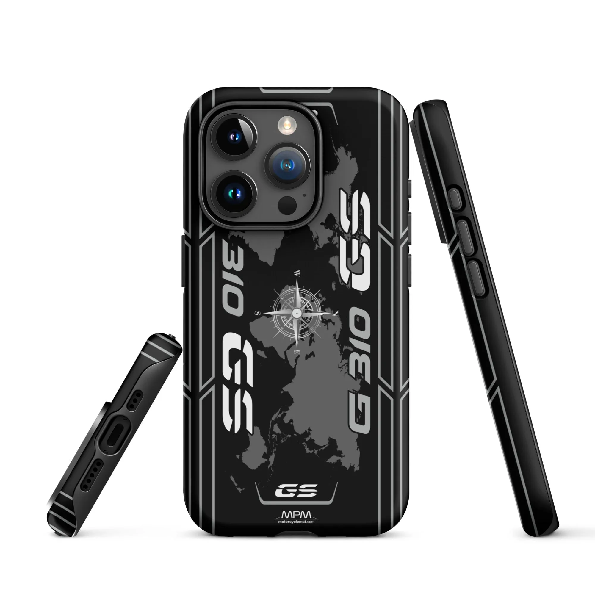 Designed Tough Case For iPhone inspired by BMW G310GS Cosmic Black Motorcycle Model - MM5297