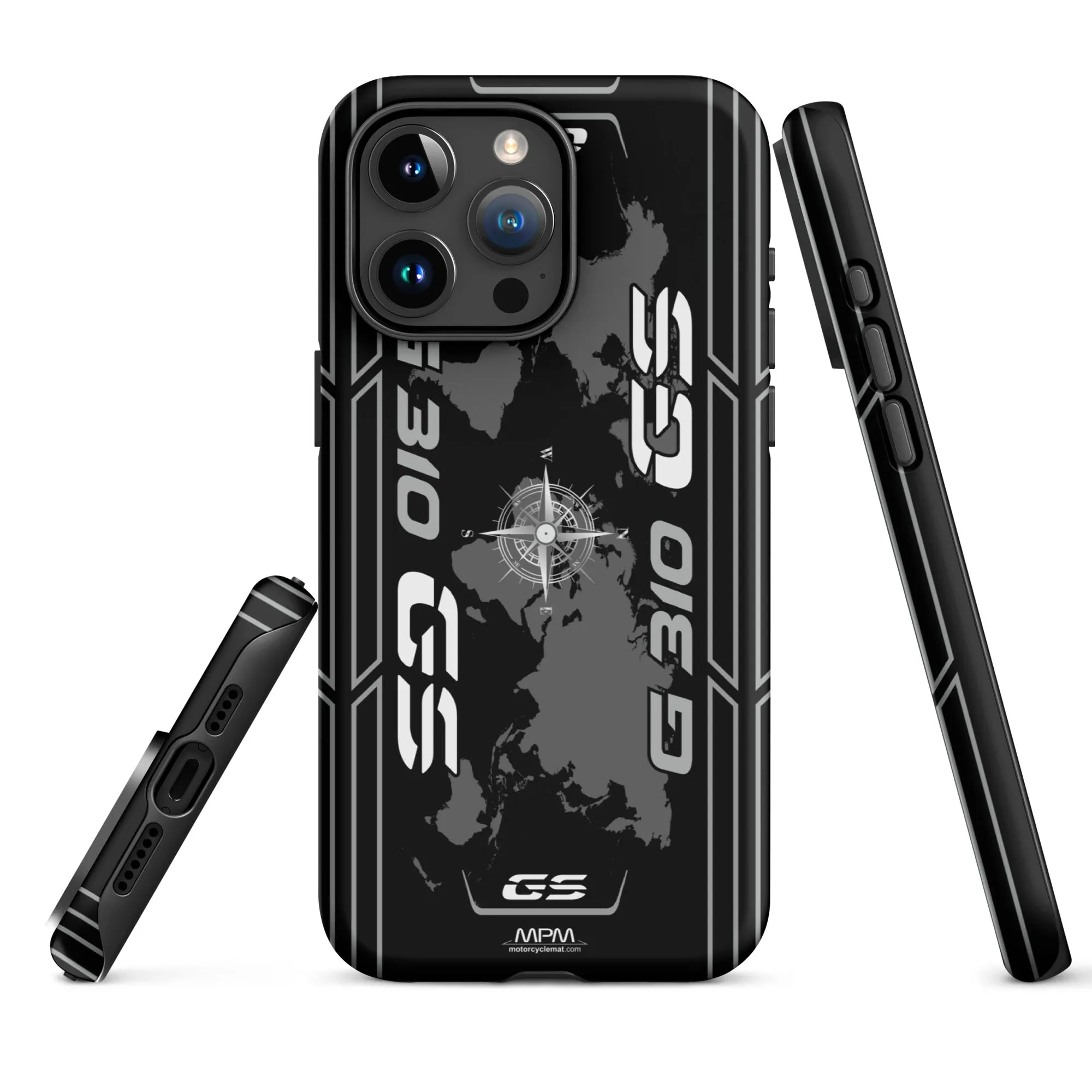 Designed Tough Case For iPhone inspired by BMW G310GS Cosmic Black Motorcycle Model - MM5297