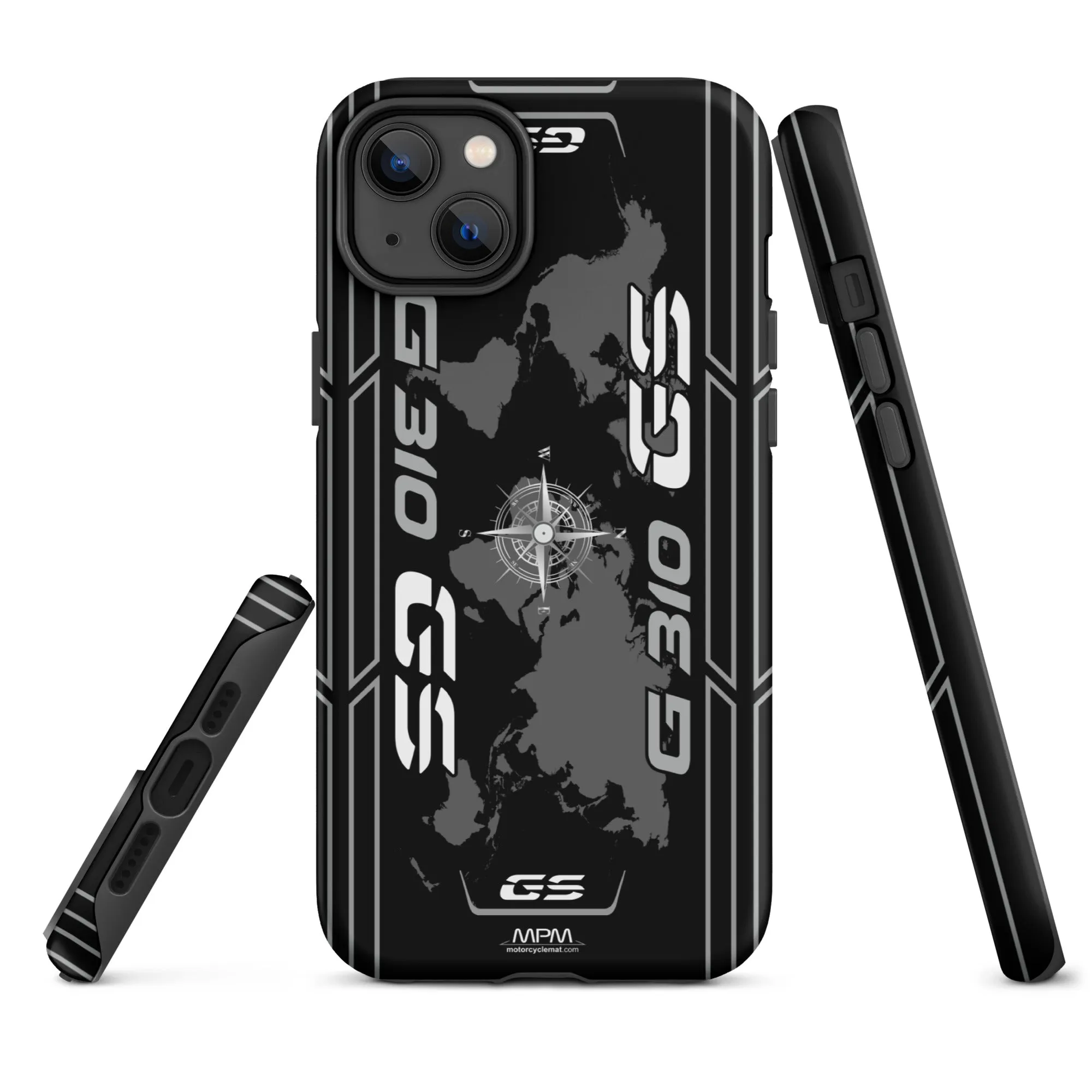 Designed Tough Case For iPhone inspired by BMW G310GS Cosmic Black Motorcycle Model - MM5297