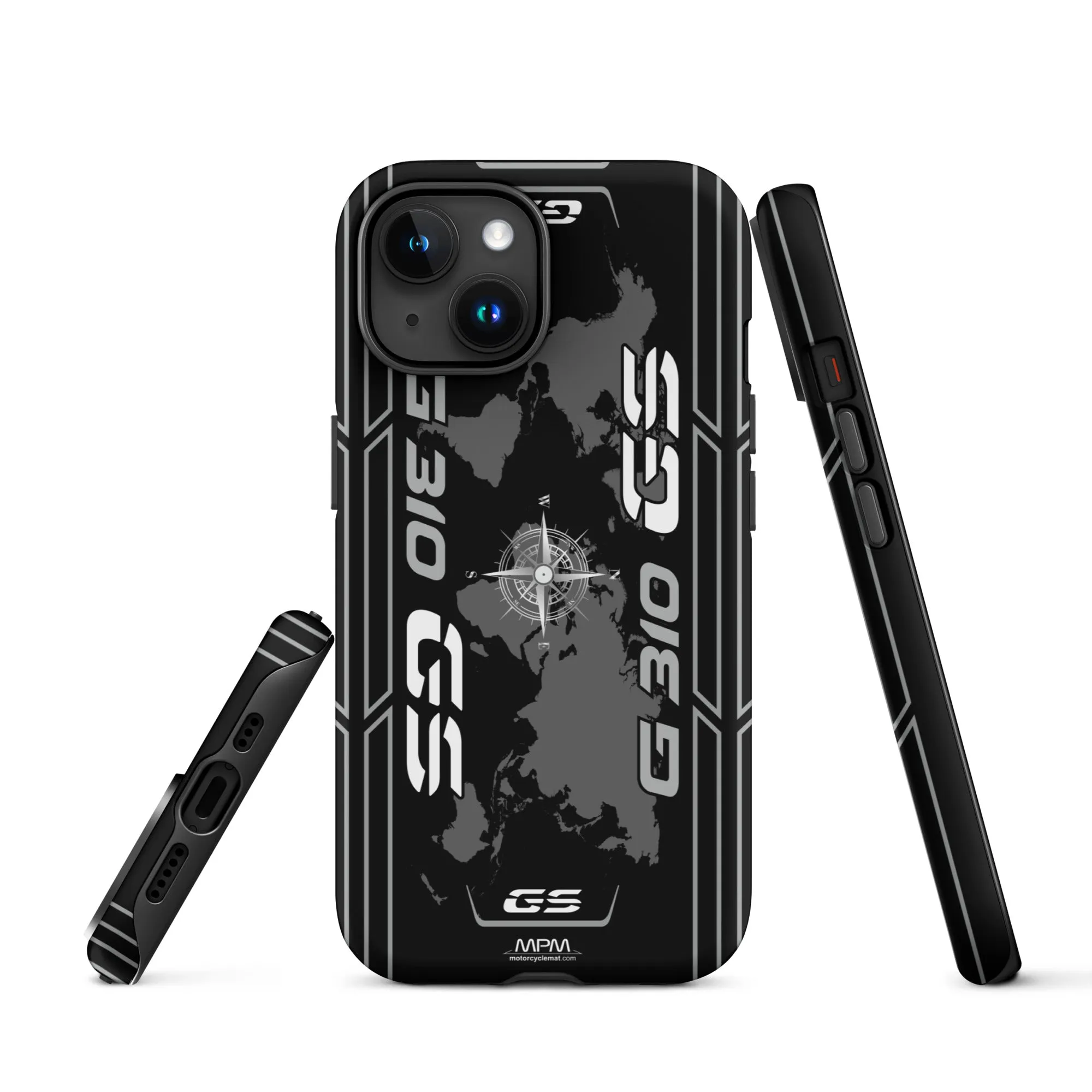 Designed Tough Case For iPhone inspired by BMW G310GS Cosmic Black Motorcycle Model - MM5297