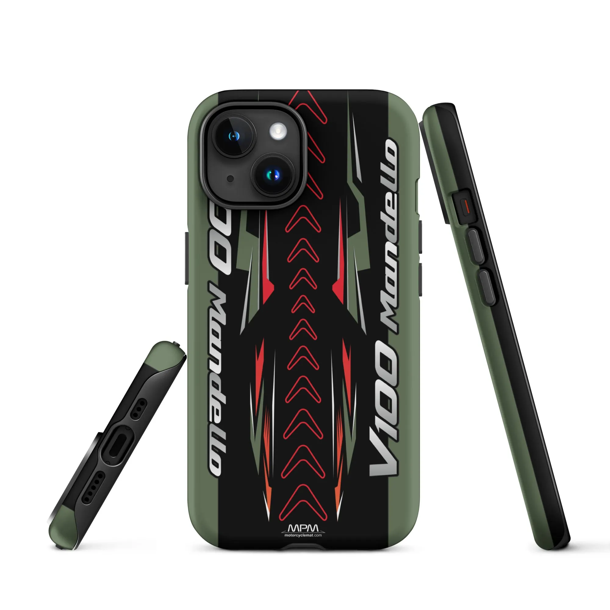 Designed Tough Case For iPhone inspired by Moto Guzzi V100 Mandello Verde Motorcycle Model - MM5206