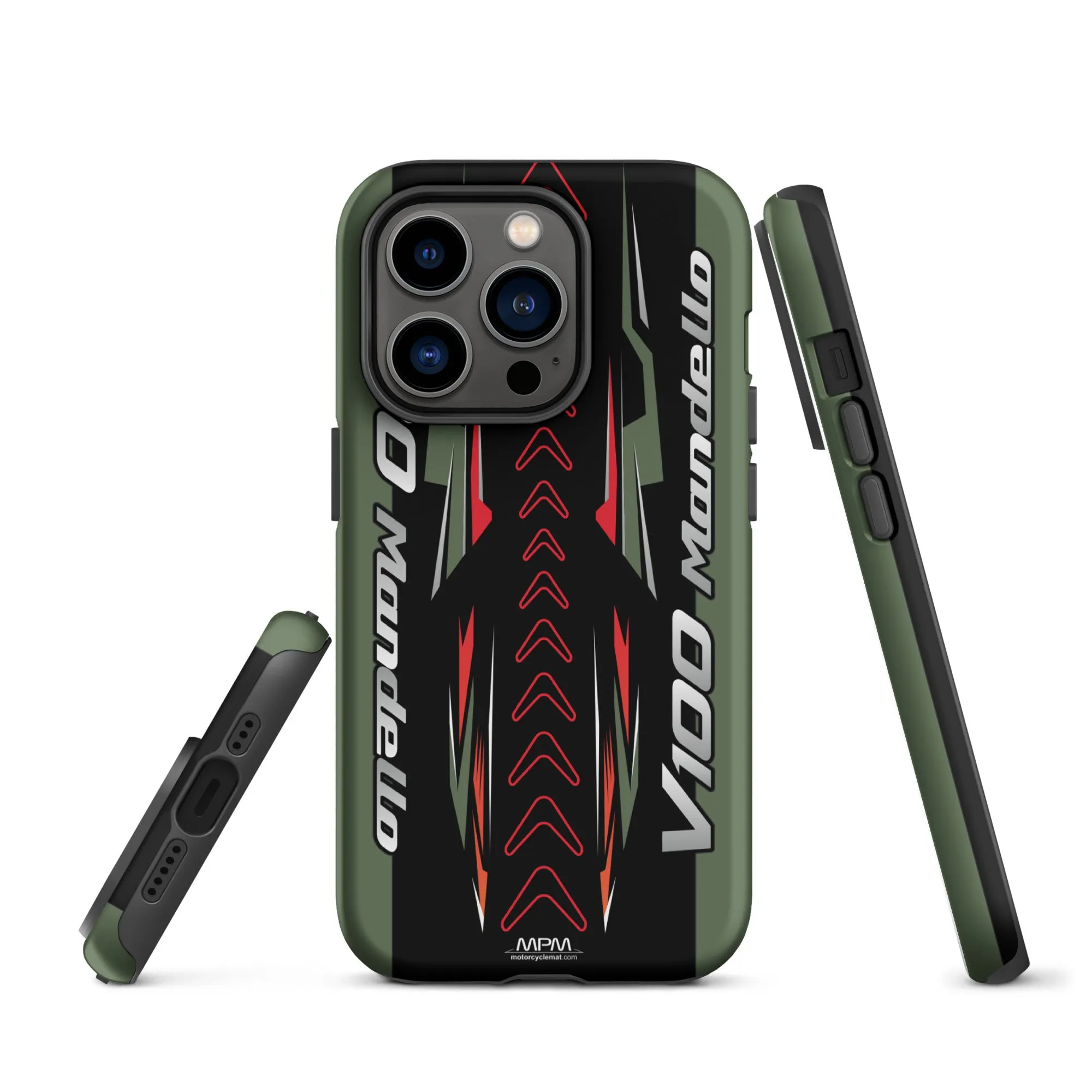 Designed Tough Case For iPhone inspired by Moto Guzzi V100 Mandello Verde Motorcycle Model - MM5206