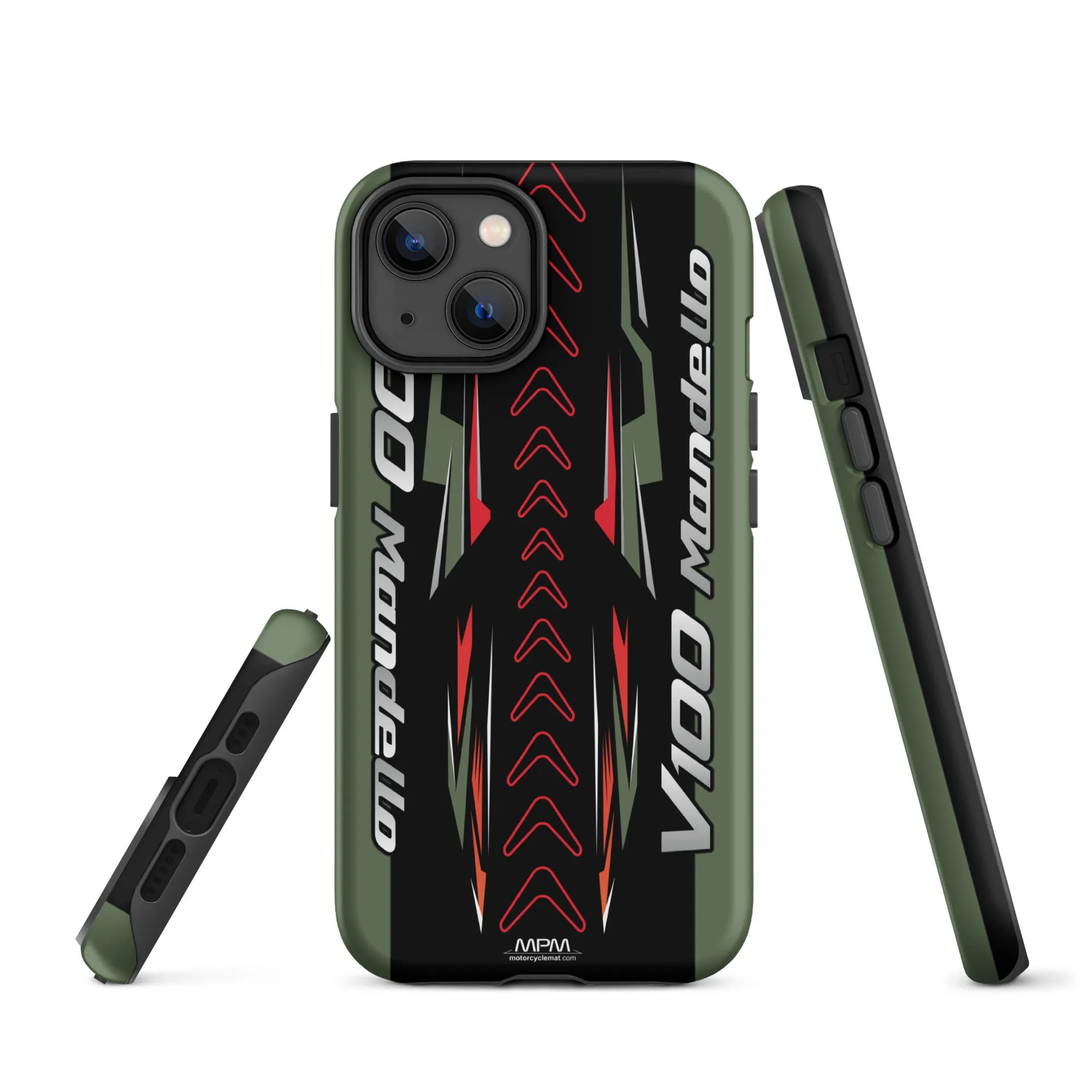 Designed Tough Case For iPhone inspired by Moto Guzzi V100 Mandello Verde Motorcycle Model - MM5206