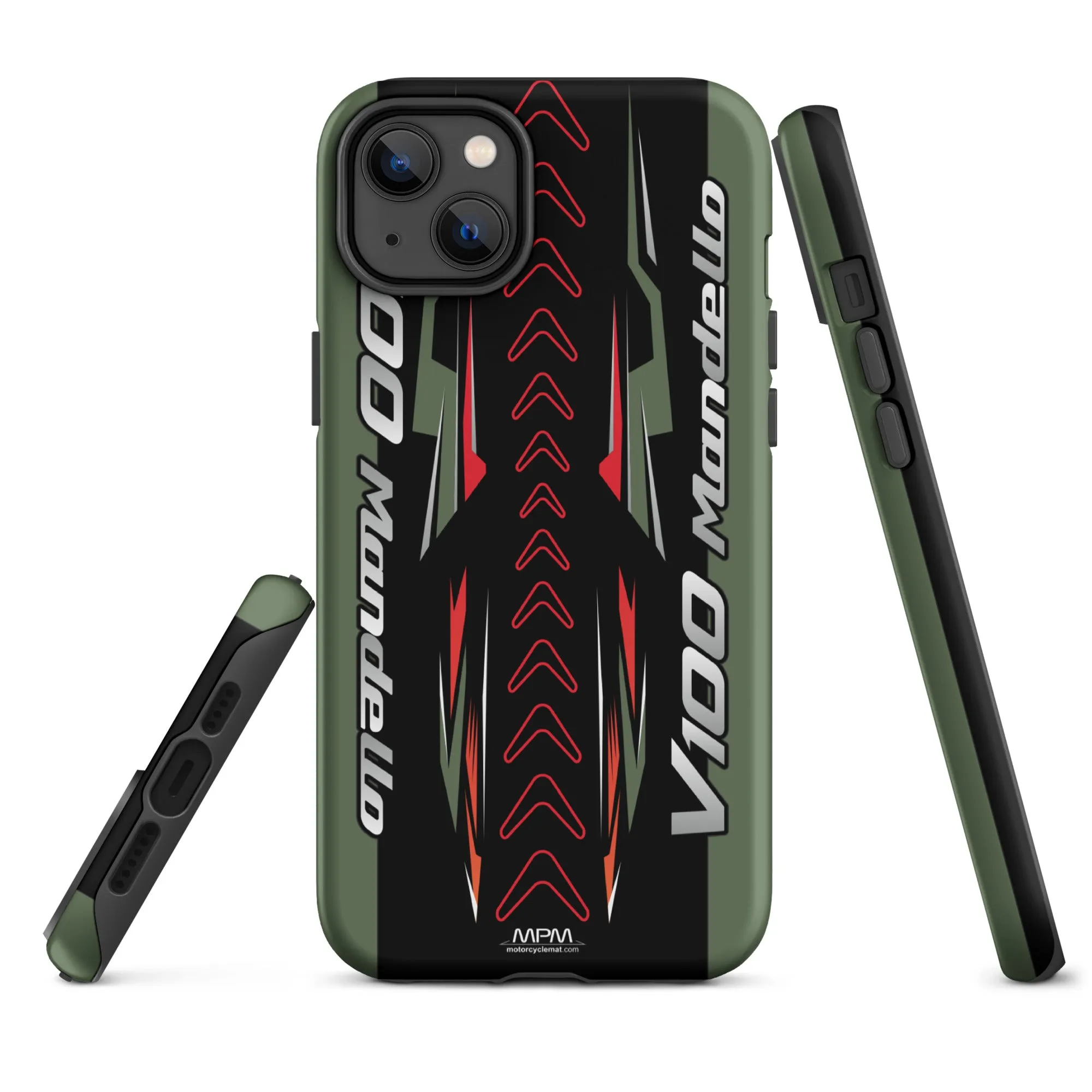 Designed Tough Case For iPhone inspired by Moto Guzzi V100 Mandello Verde Motorcycle Model - MM5206