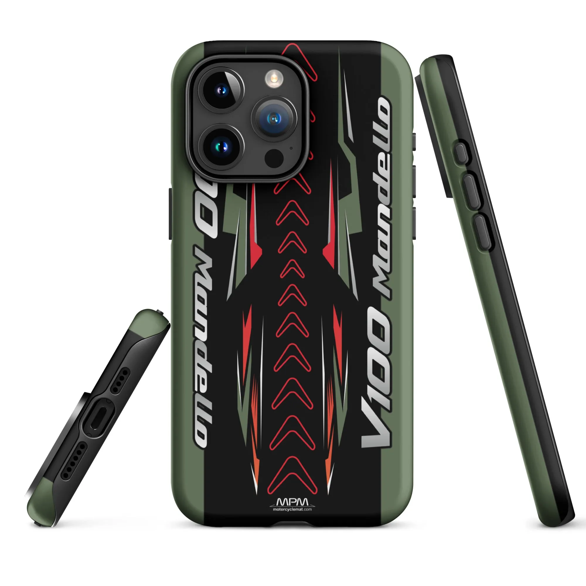 Designed Tough Case For iPhone inspired by Moto Guzzi V100 Mandello Verde Motorcycle Model - MM5206