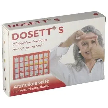 Dosette box, DOSETT S medicine cassette red