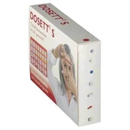 Dosette box, DOSETT S medicine cassette red