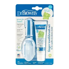 Dr. Brown's Silicone 2-Pack Finger Brush with Toothpaste