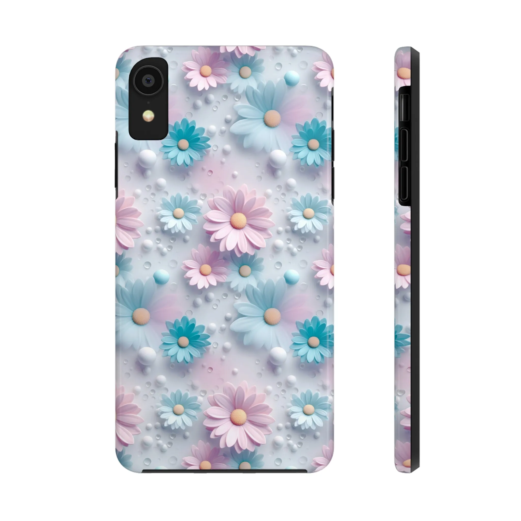 Dreamy Pastel Daisies Digital print Design Tough Phone Case compatible with a large variety of iPhone models, Gift, Phone Case