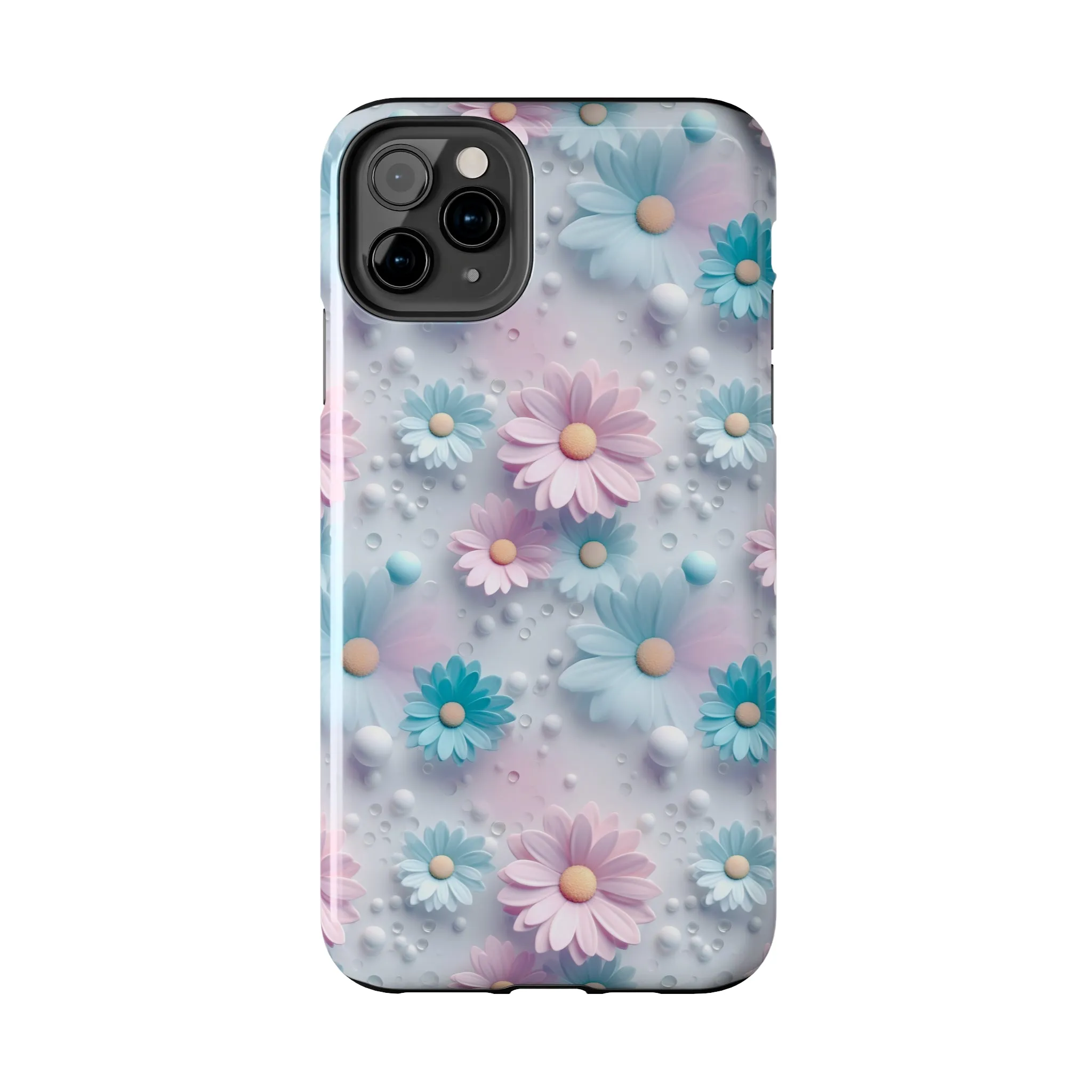 Dreamy Pastel Daisies Digital print Design Tough Phone Case compatible with a large variety of iPhone models, Gift, Phone Case