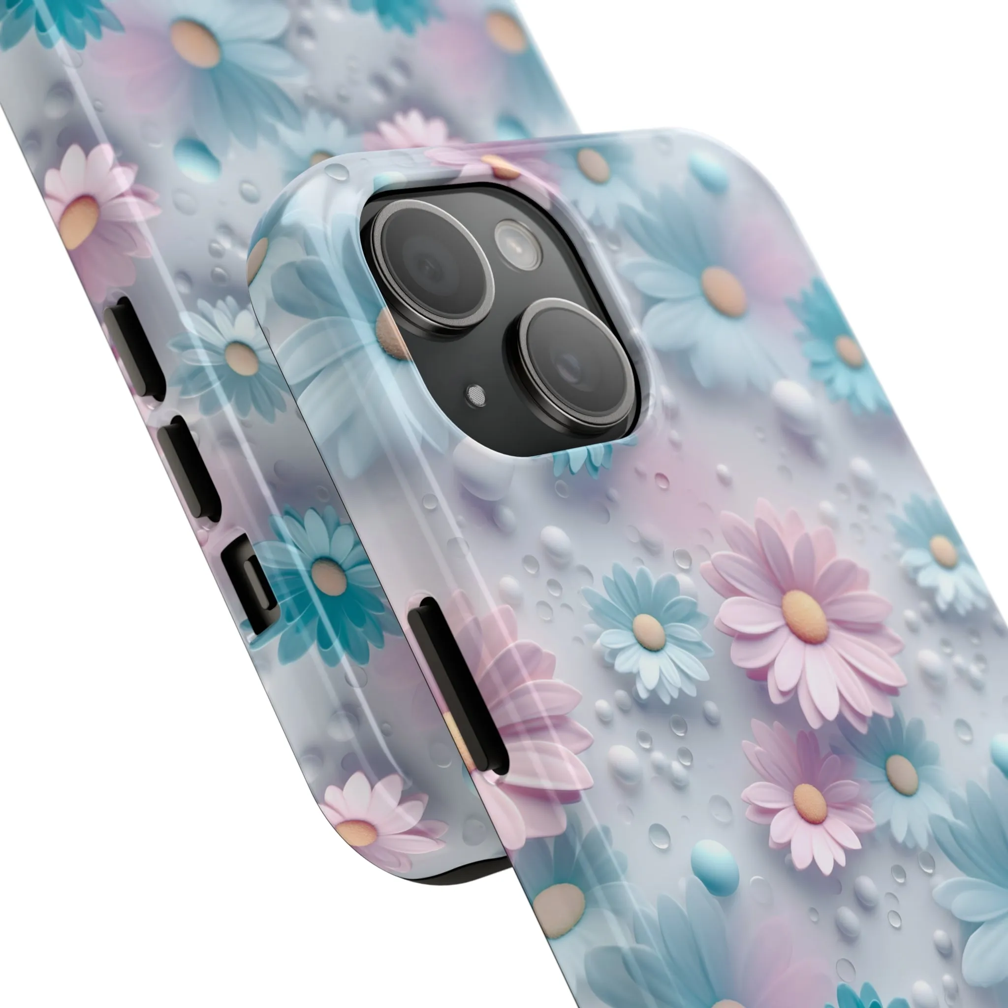 Dreamy Pastel Daisies Digital print Design Tough Phone Case compatible with a large variety of iPhone models, Gift, Phone Case