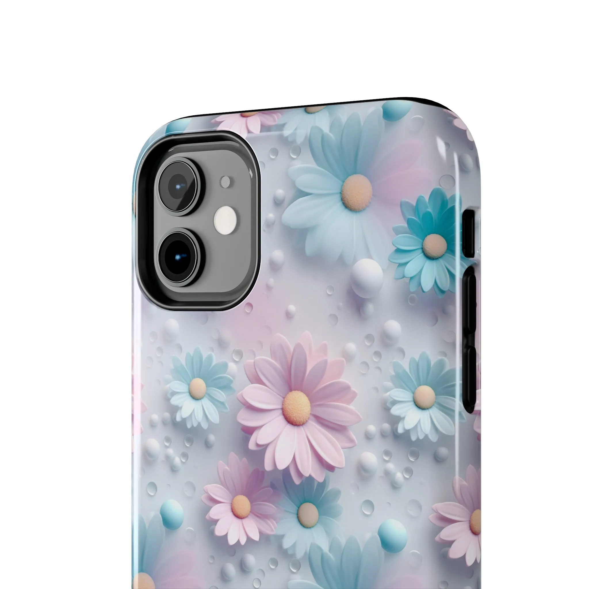 Dreamy Pastel Daisies Digital print Design Tough Phone Case compatible with a large variety of iPhone models, Gift, Phone Case