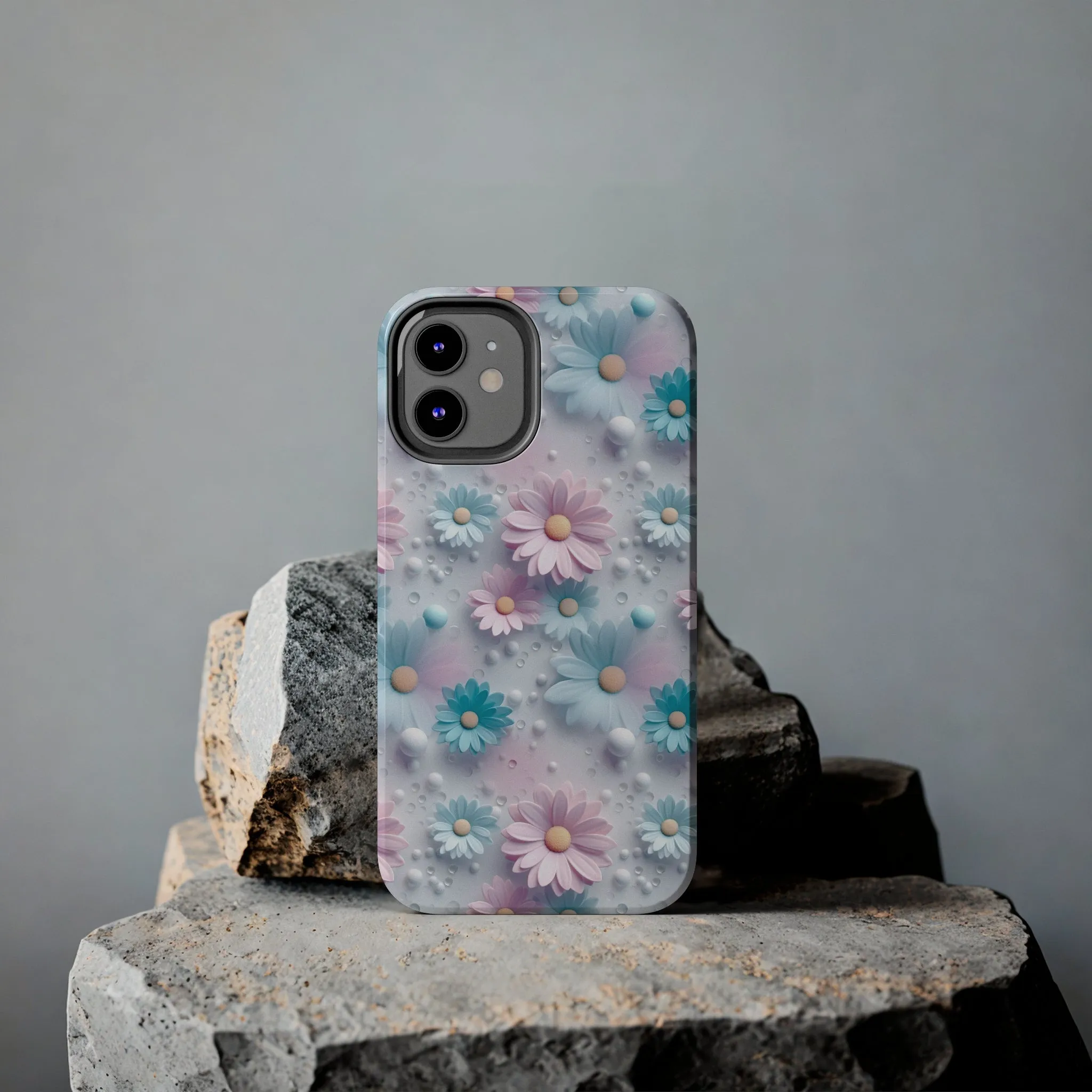 Dreamy Pastel Daisies Digital print Design Tough Phone Case compatible with a large variety of iPhone models, Gift, Phone Case