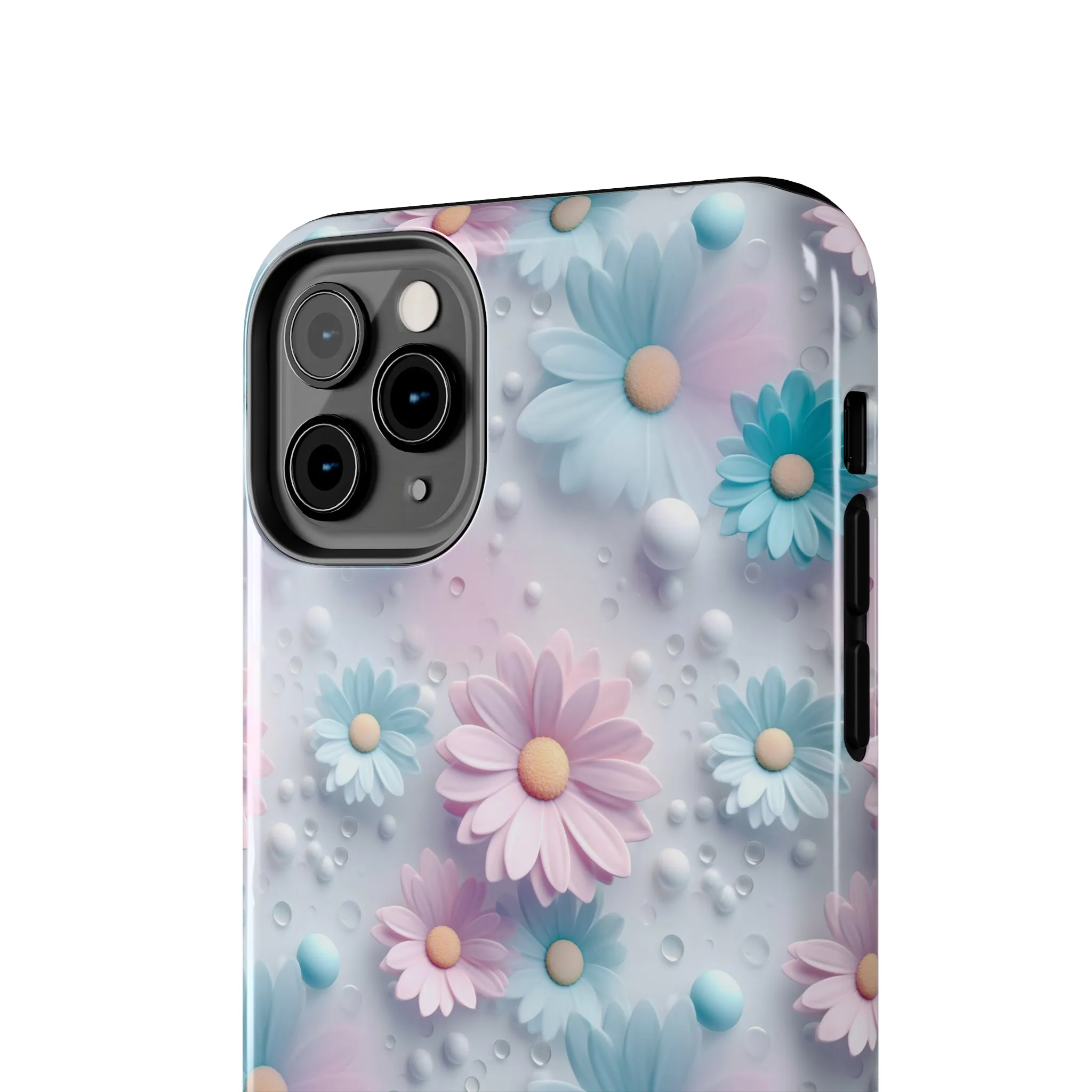 Dreamy Pastel Daisies Digital print Design Tough Phone Case compatible with a large variety of iPhone models, Gift, Phone Case