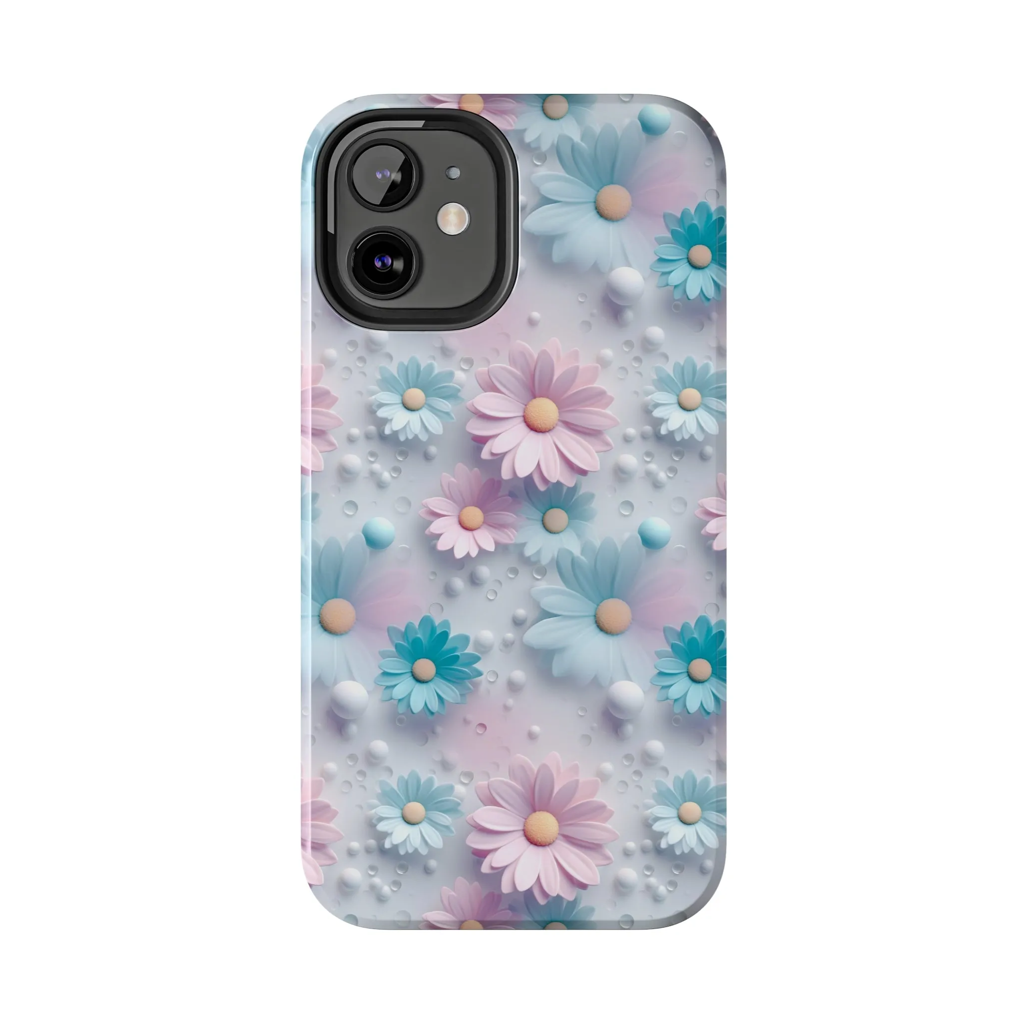 Dreamy Pastel Daisies Digital print Design Tough Phone Case compatible with a large variety of iPhone models, Gift, Phone Case