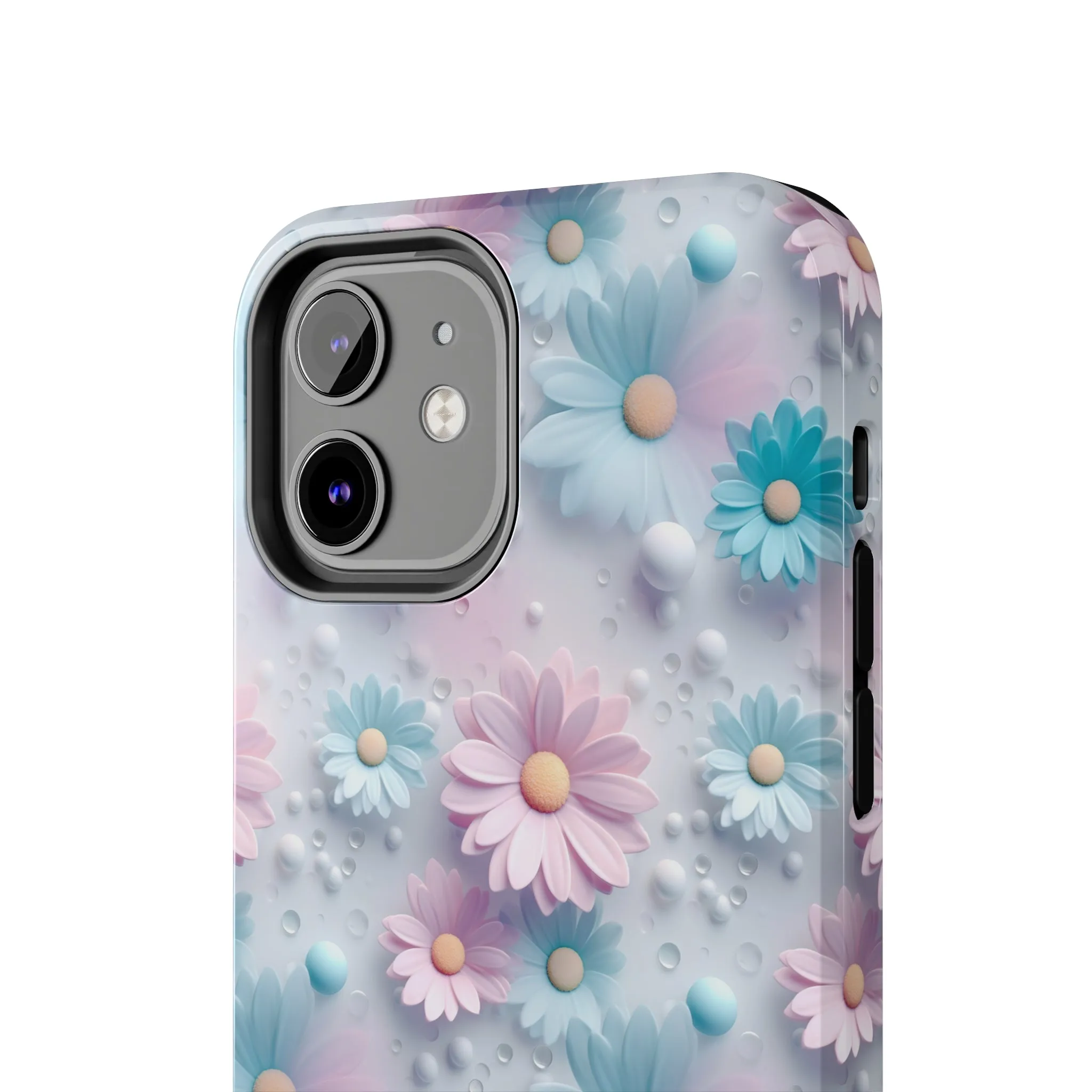 Dreamy Pastel Daisies Digital print Design Tough Phone Case compatible with a large variety of iPhone models, Gift, Phone Case