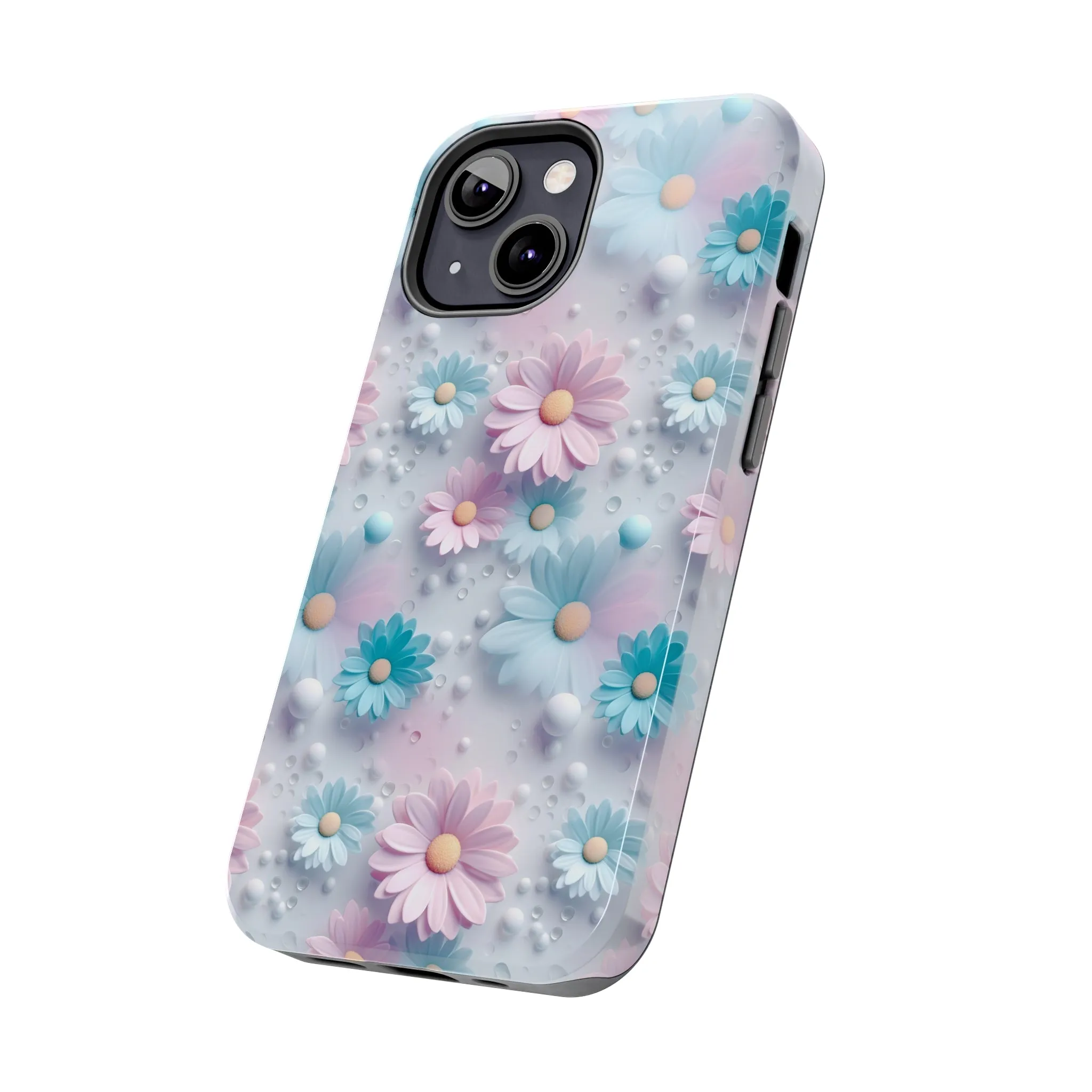 Dreamy Pastel Daisies Digital print Design Tough Phone Case compatible with a large variety of iPhone models, Gift, Phone Case