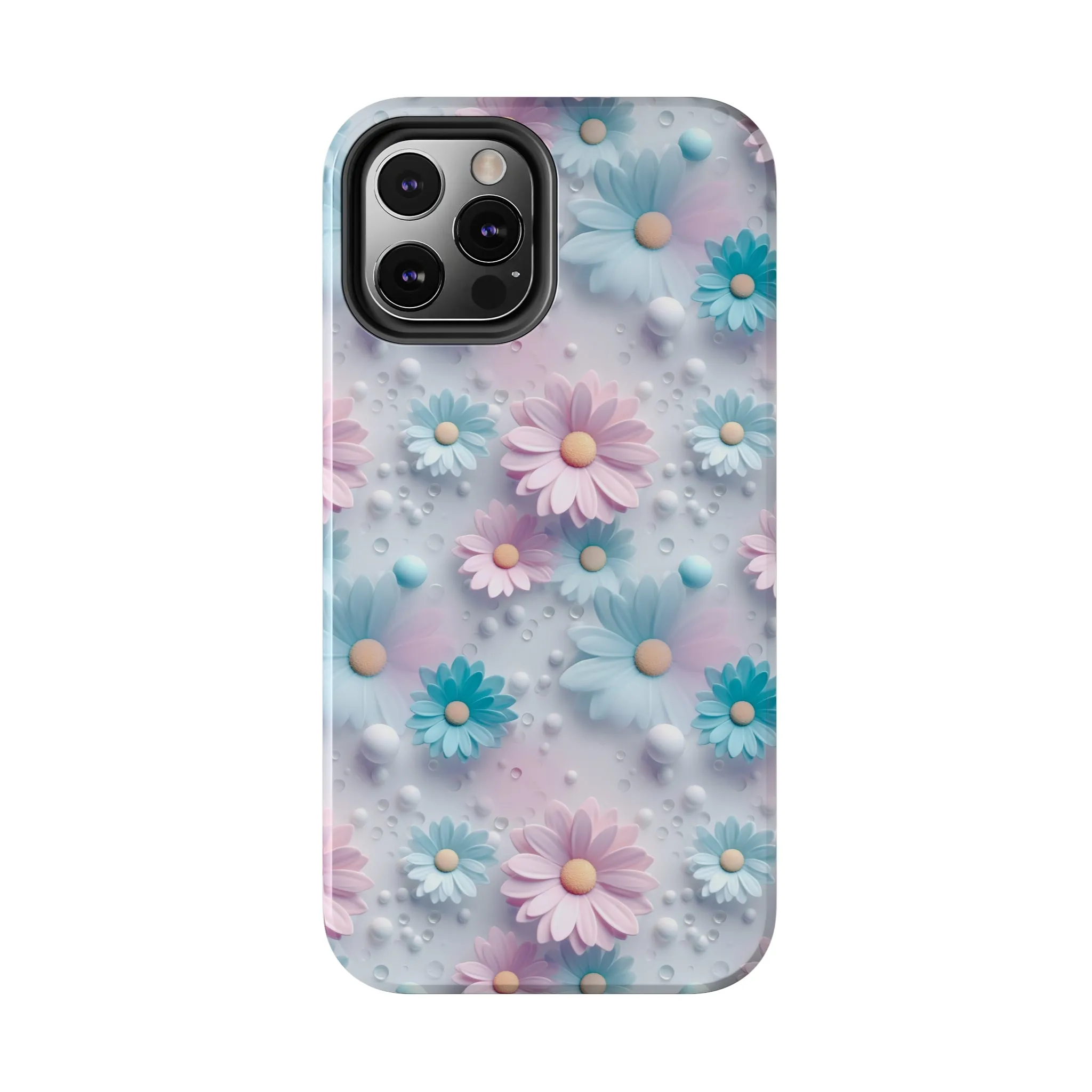 Dreamy Pastel Daisies Digital print Design Tough Phone Case compatible with a large variety of iPhone models, Gift, Phone Case